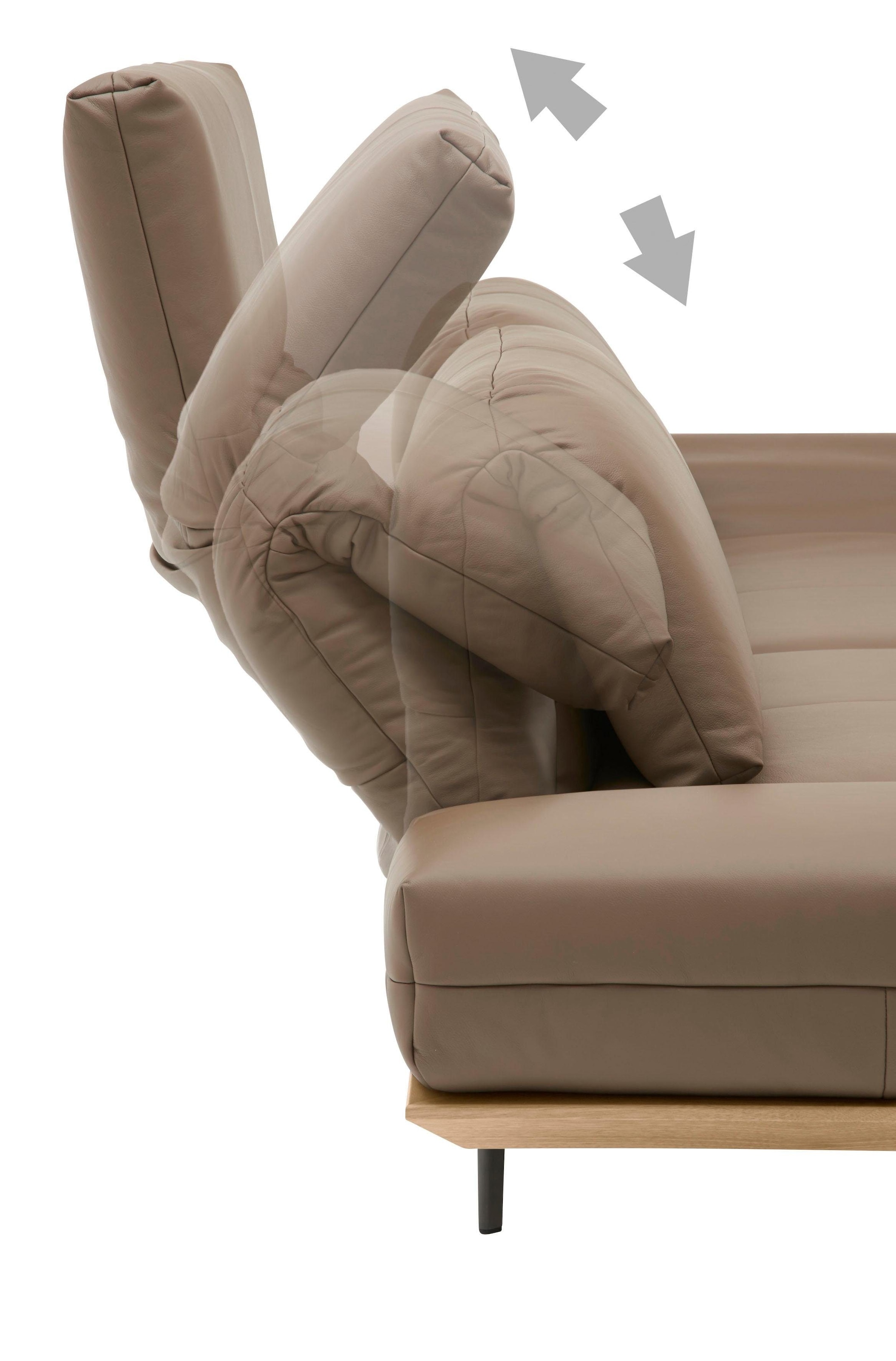 Creation BY ROLF BENZ 4-Sitzer »CR.420, Designsofa, Loungesofa« in 2 Qualitäten, Holzrahmen in Eiche Natur oder Nußbaum, Breite 252 cm