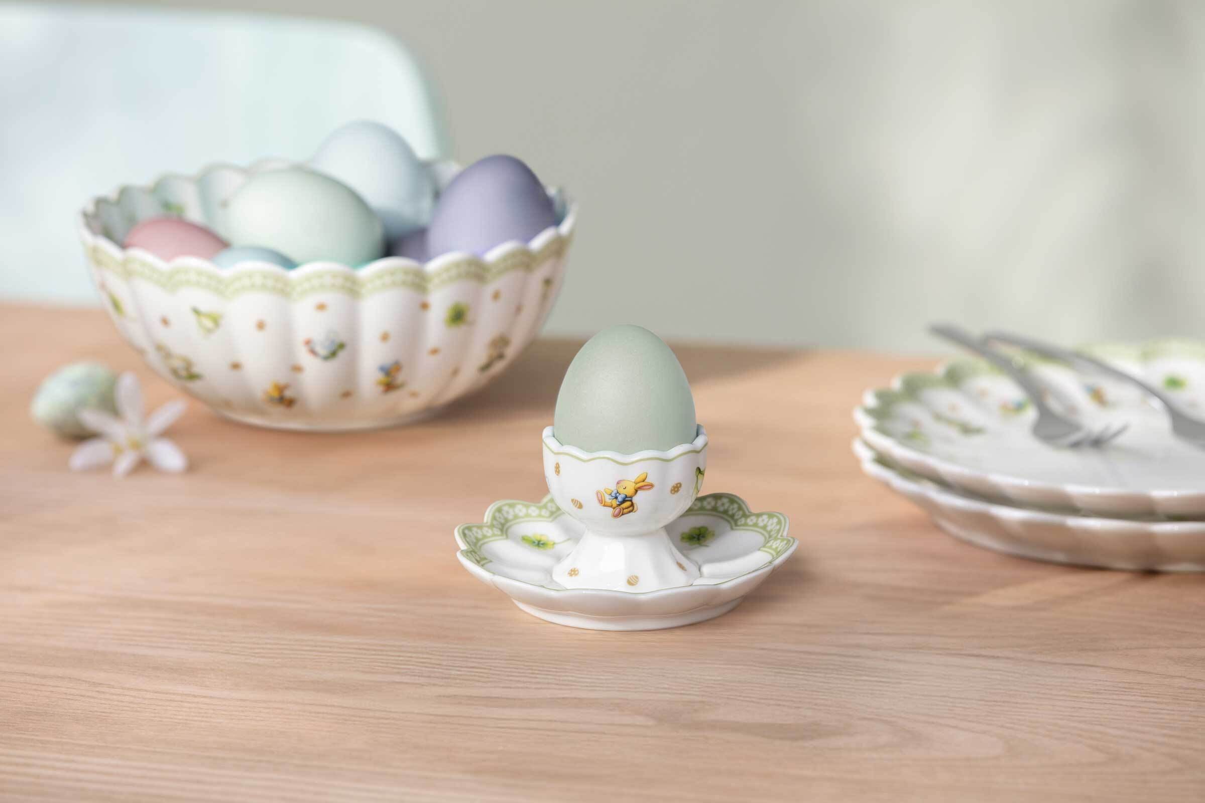 Villeroy & Boch Untertasse »Eierbecher-Unterteller Easter Delight ø 9,9 cm grün« Mikrowellengeeignet