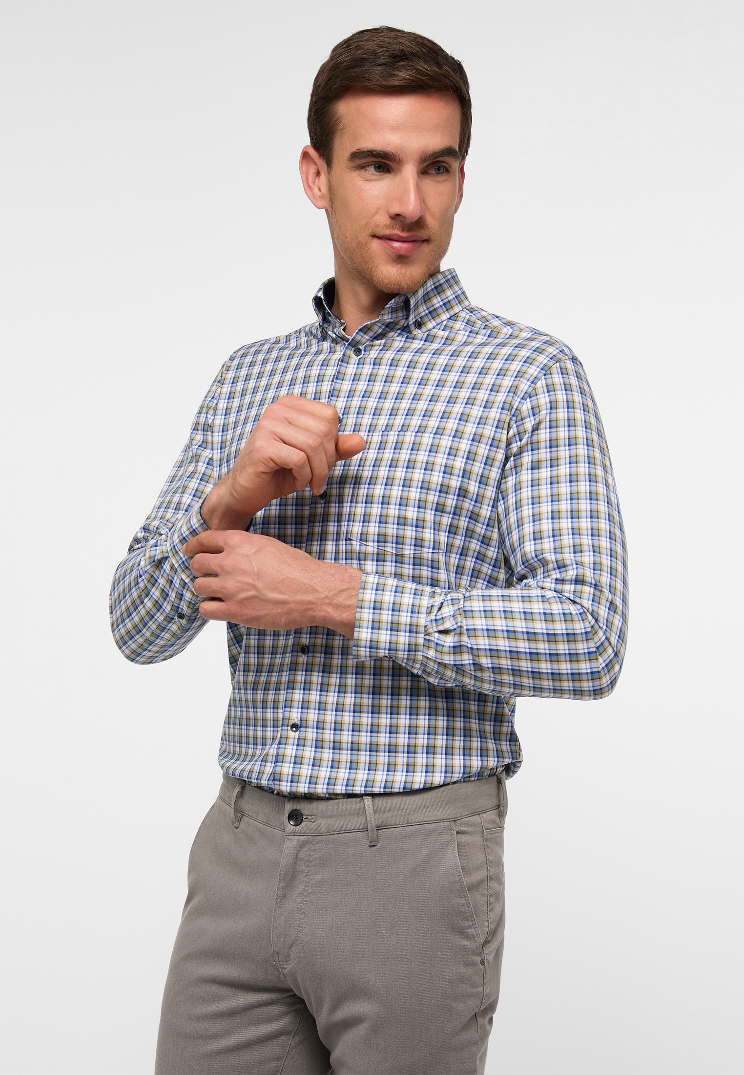 Eterna Langarmhemd »MODERN FIT« NON IRON (bügelfrei)