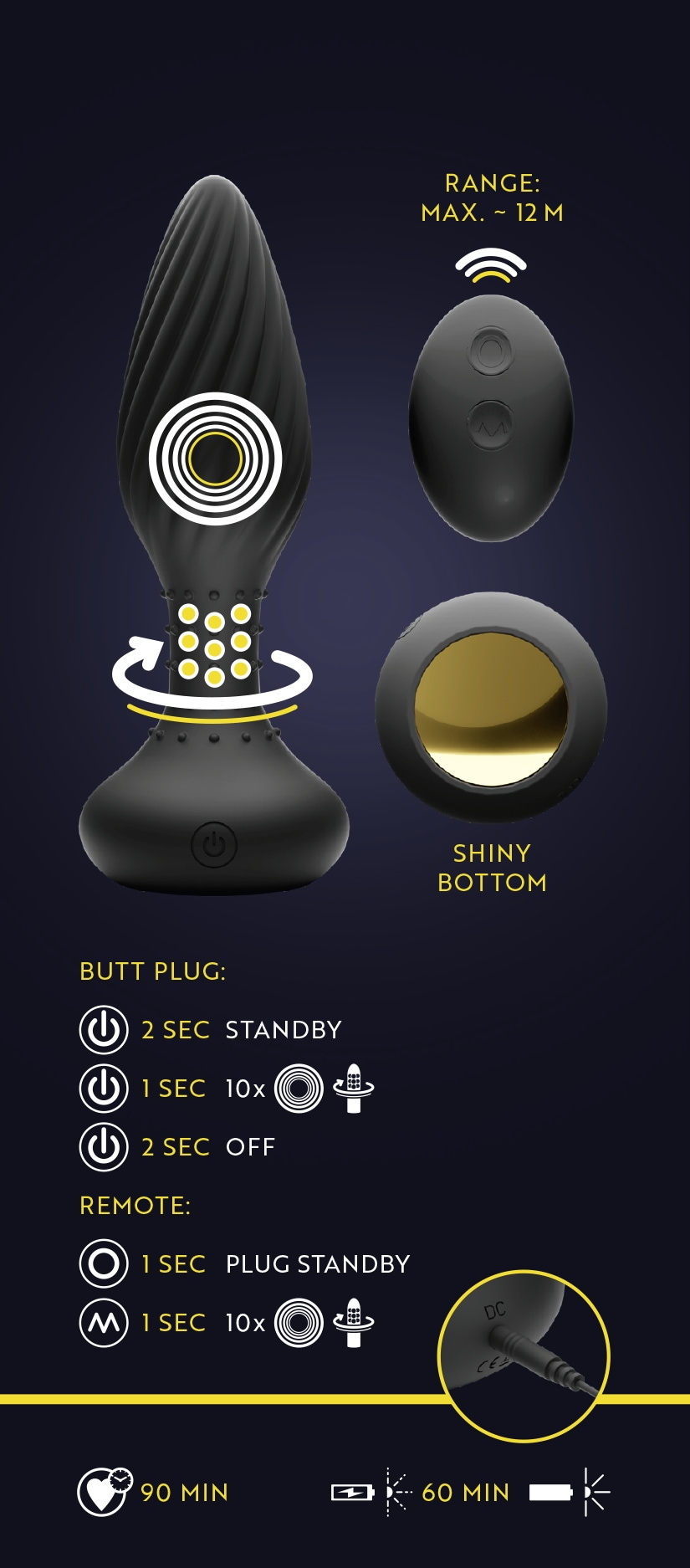 ANOS Anal-Stimulator »Analplug Remote Controlled Butt Plug«
