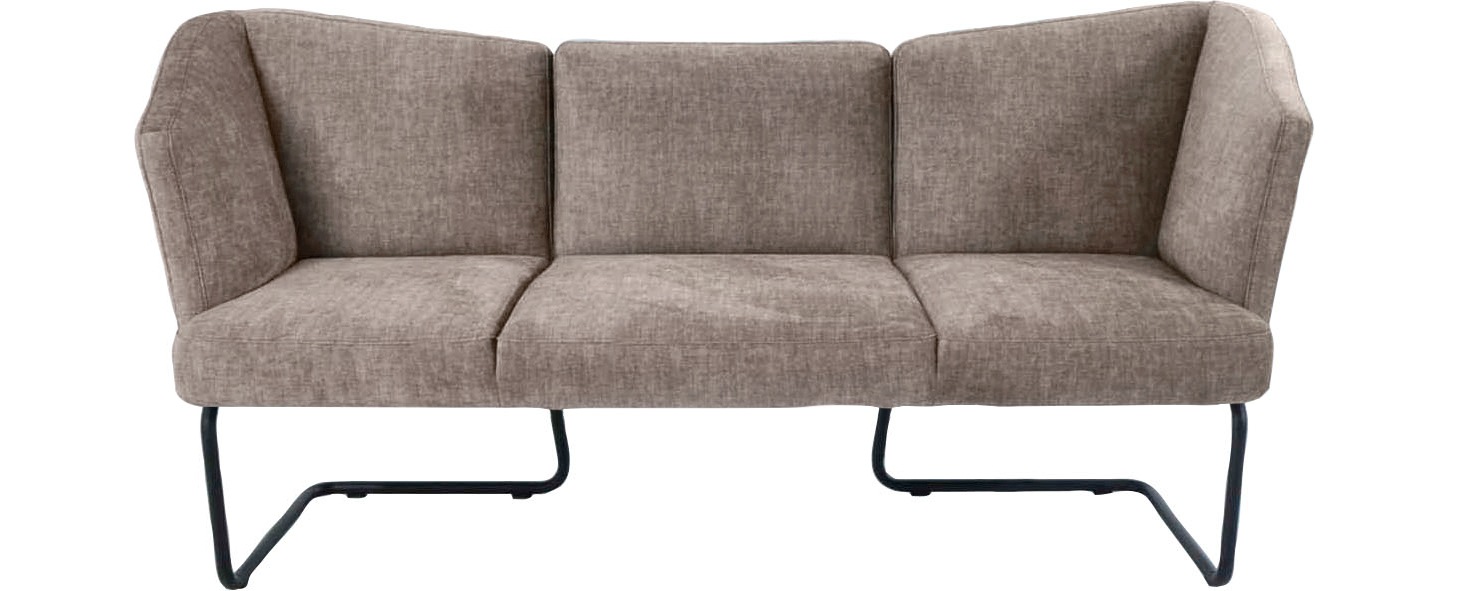 K+W Komfort & Wohnen Polsterbank »Mikkado Tube« in abgerundeter Form, Rundrohrkufe lang, in 2 Breiten 192 oder 242 cm