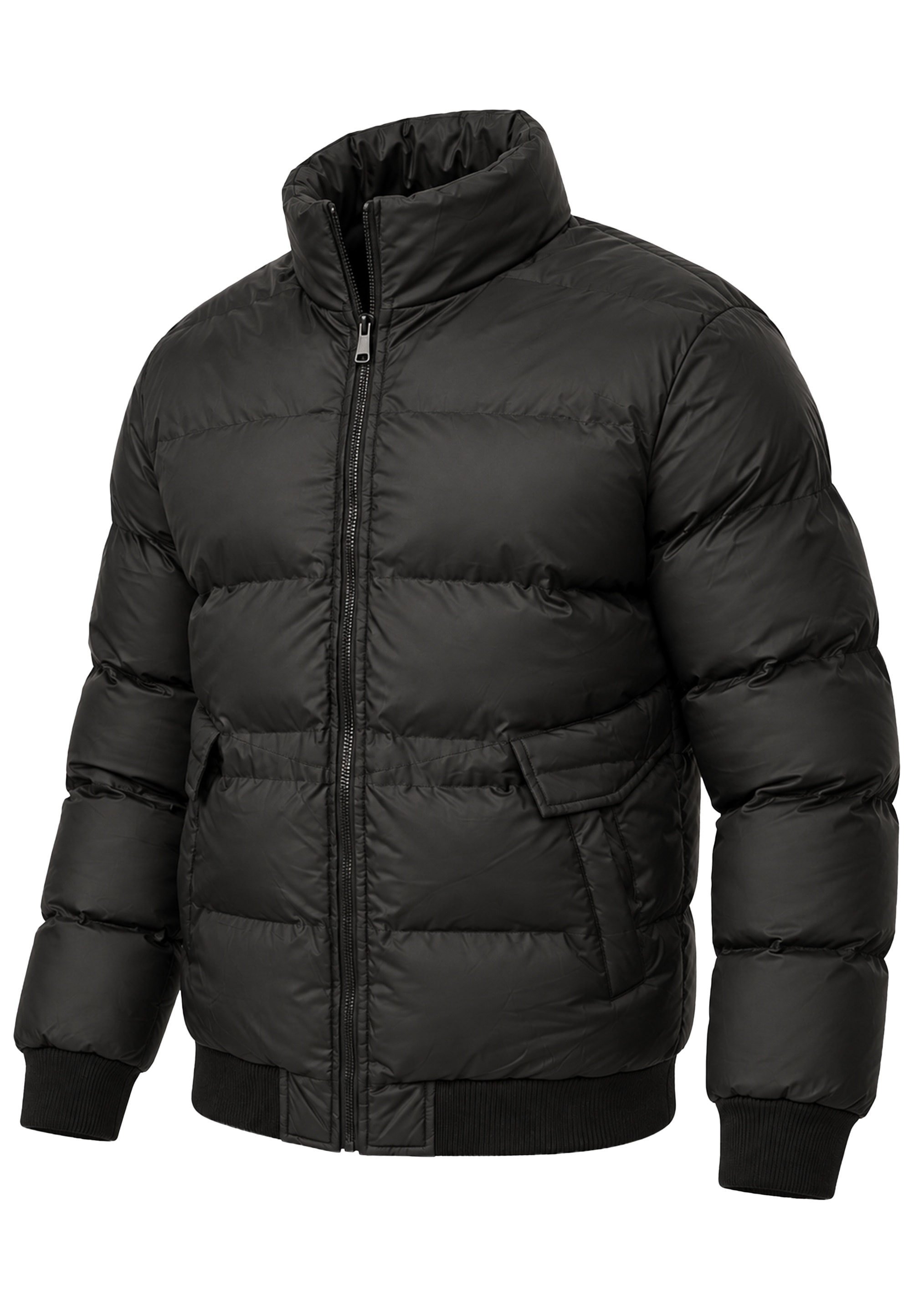 SOULSTAR Steppjacke »Winterjacke mit Stehkragen - Pufferjacke für Männer« ohne Kapuze Herren Outdoor Jacke für den Winter mit Rippbündchen