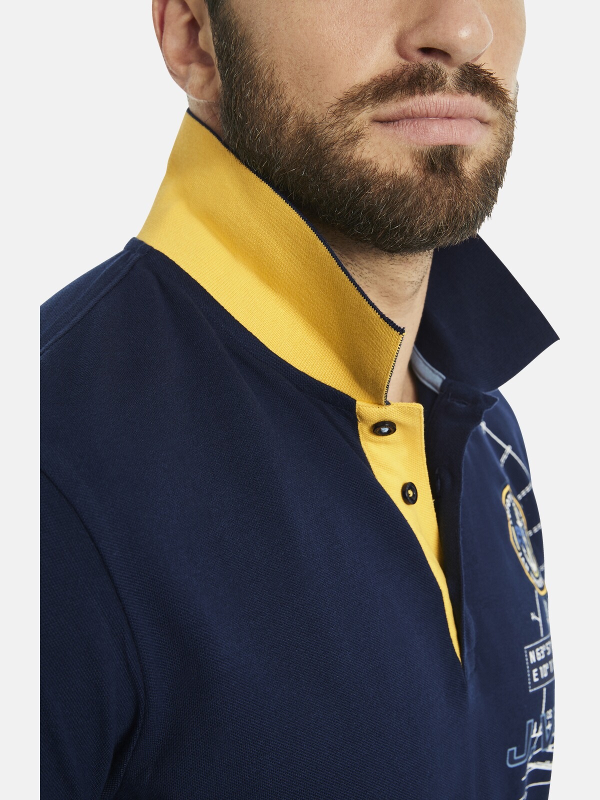 Jan Vanderstorm Poloshirt »Poloshirt NICCO«, (1 tlg.), aus reinem Baumwollpikee