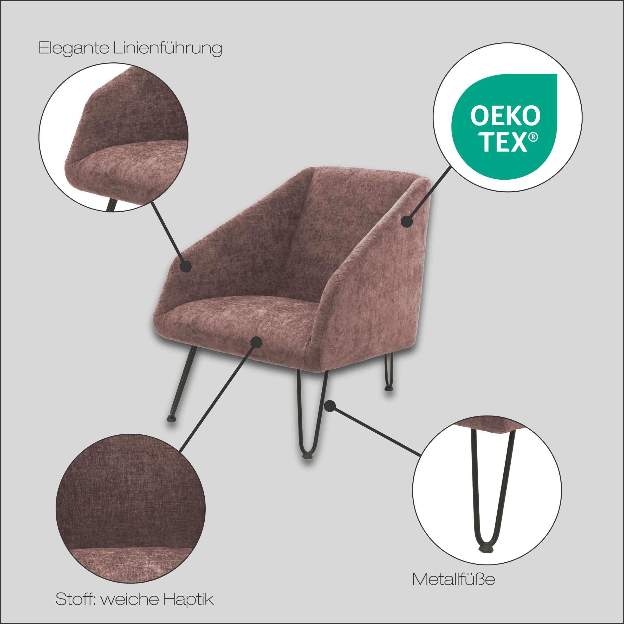 DOMO collection Sessel »700044«