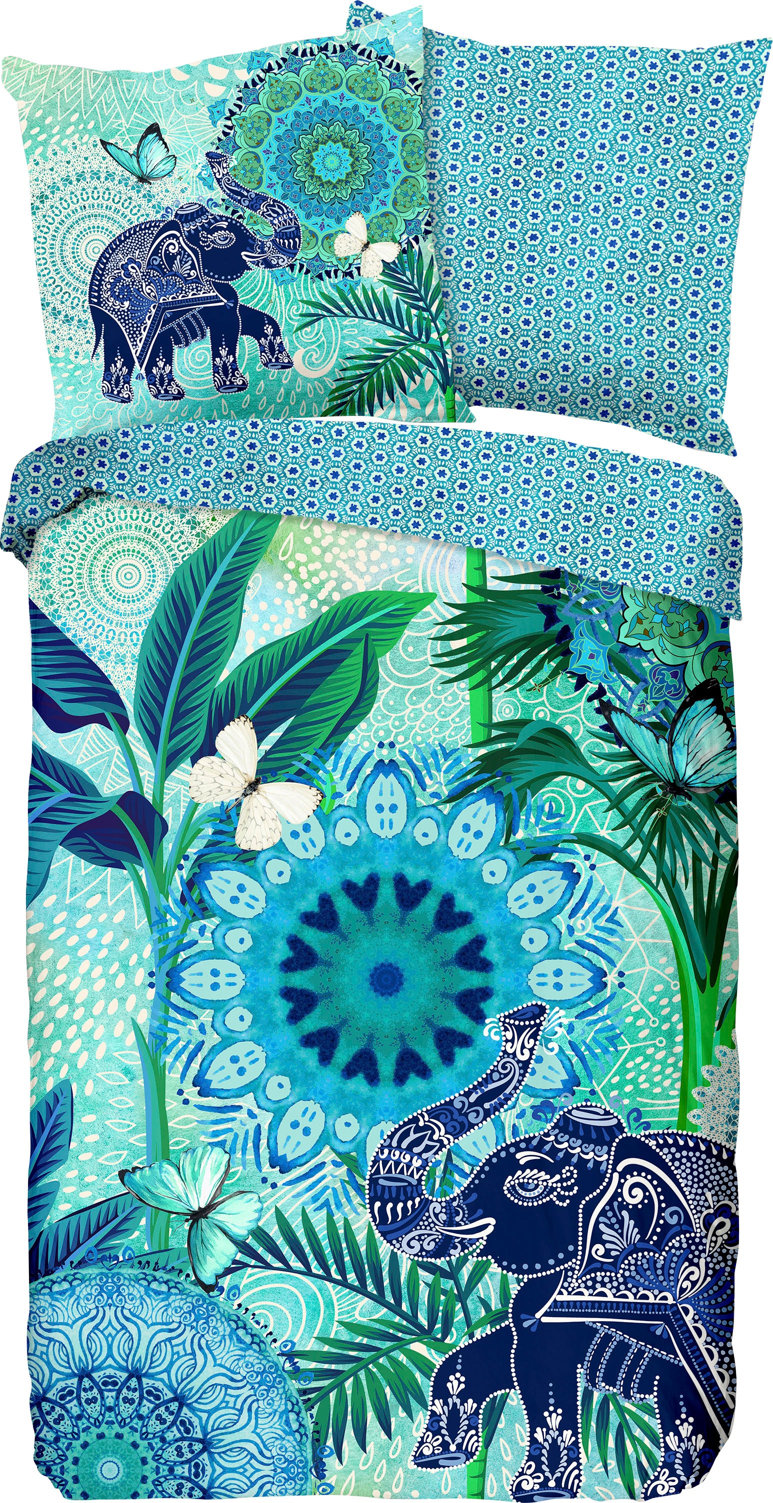 hip Wendebettwäsche »Isara«, mit Mandalas und Elefant