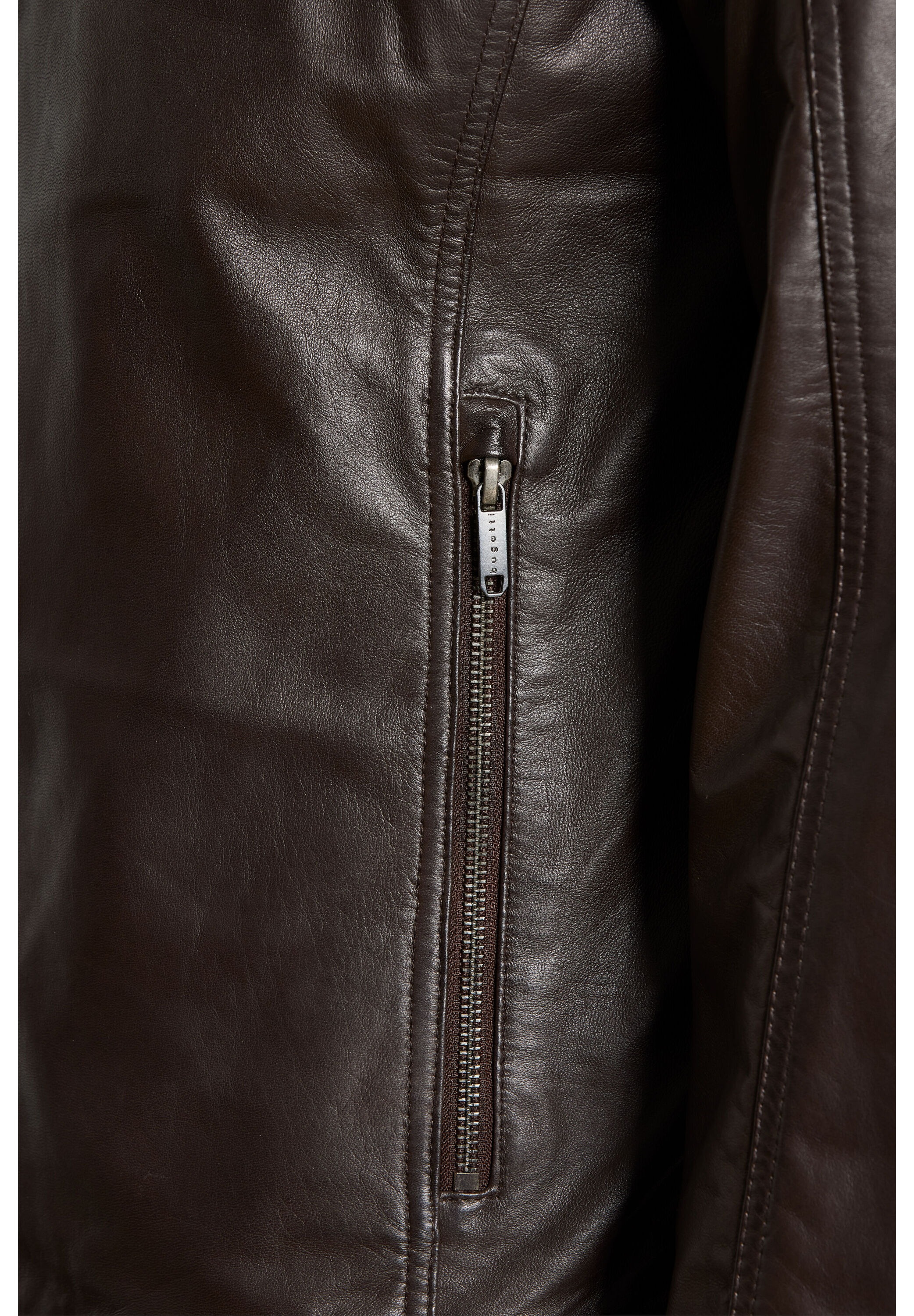 bugatti Lederjacke »BUTOTO« ohne Kapuze in Regular Fit