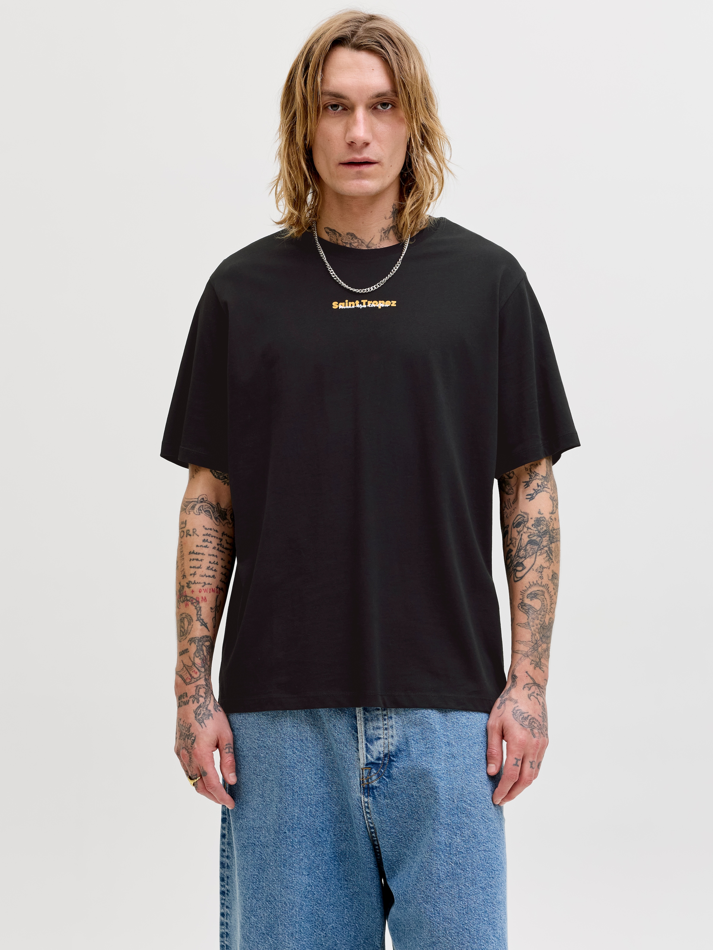 Jack & Jones Rundhalsshirt »JJCITY PHOTOPRINT TEE SS CREW NECK« Baumwolle, relaxed fit
