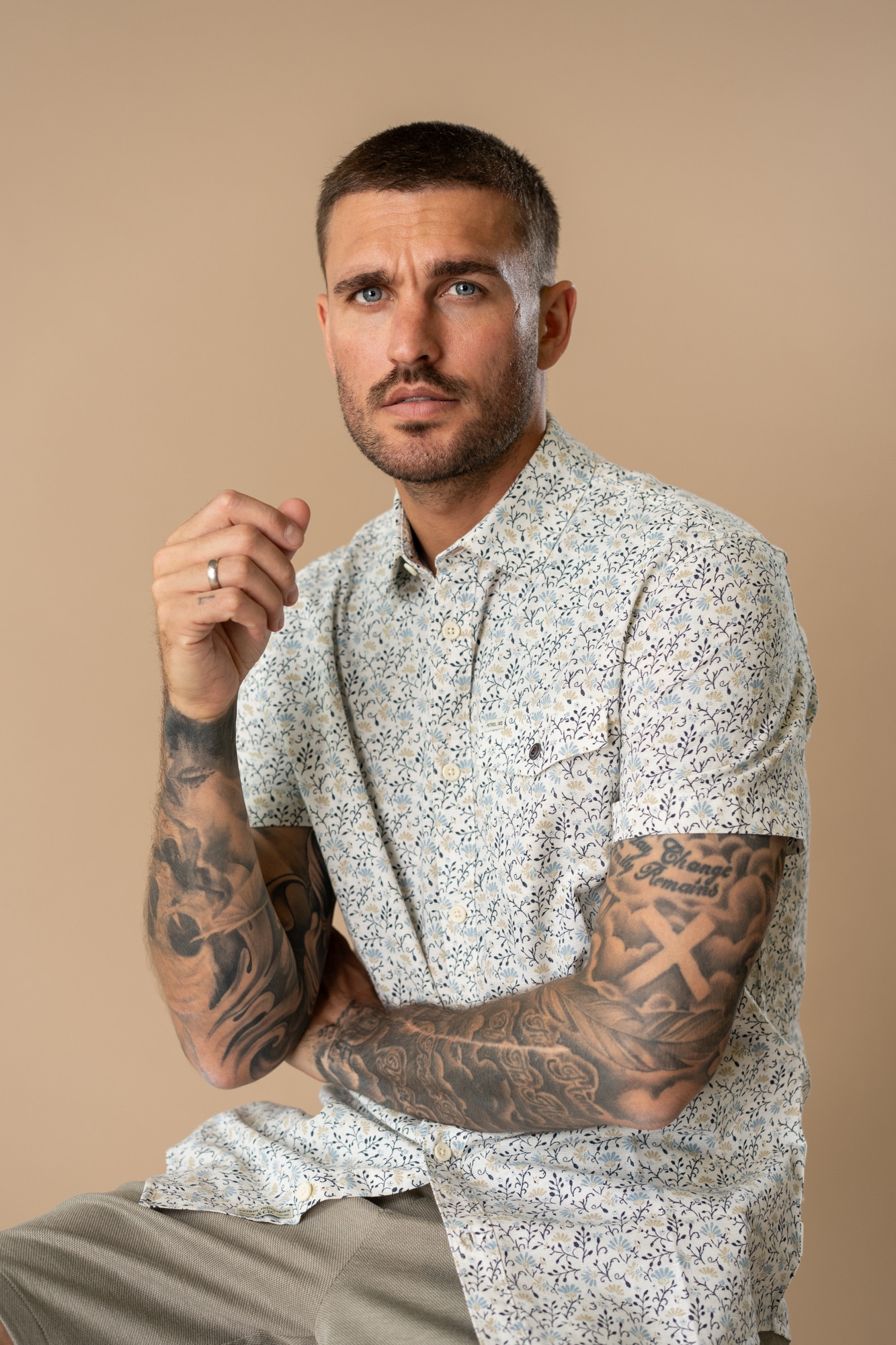 Petrol Industries Kurzarmhemd »Men Shirt Short Sleeve AOP« mit All-Over Print