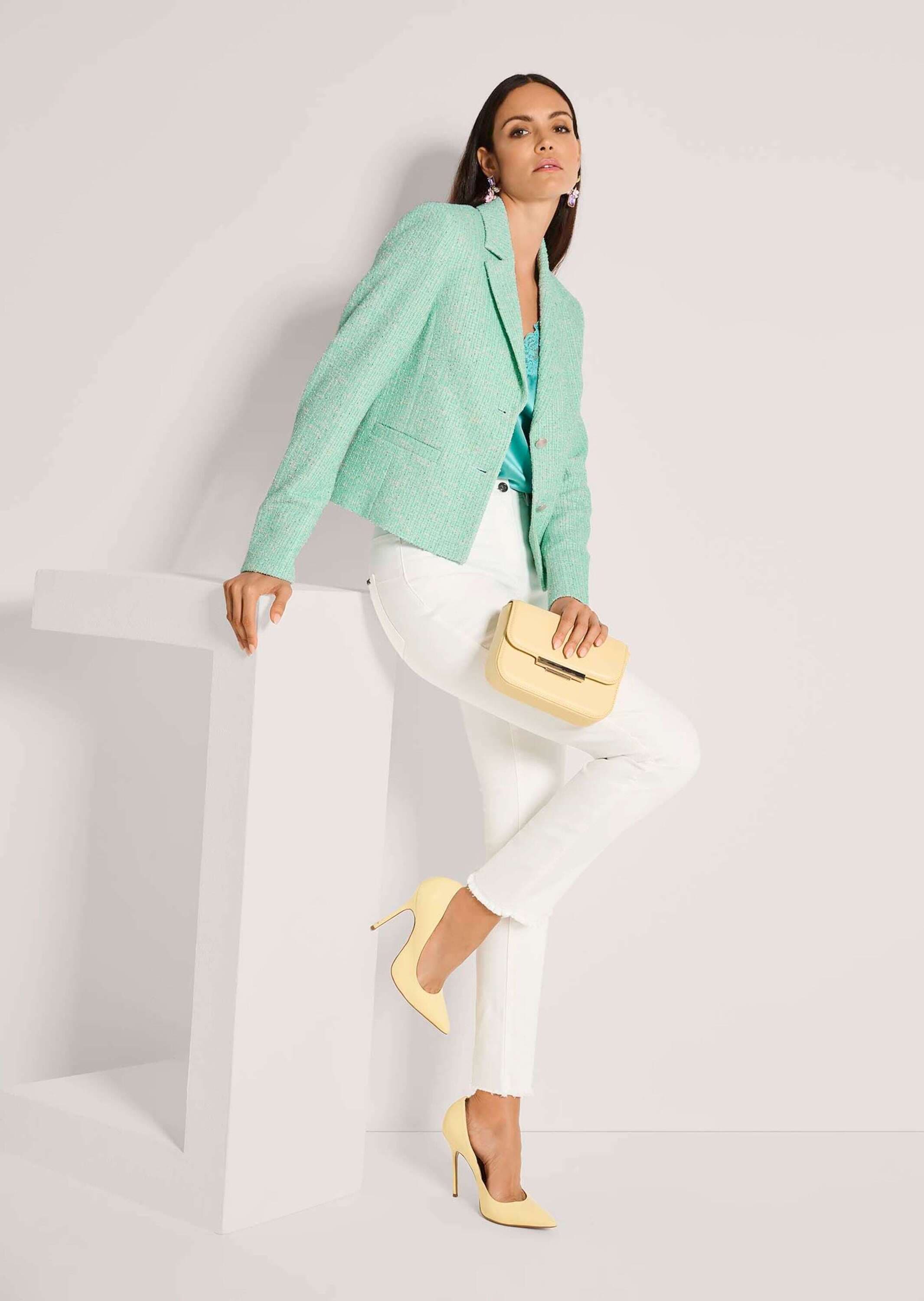 MADELEINE Jackenblazer »Blazer Tweed-Blazer mit Paillettenakzenten« Tweed-Optik