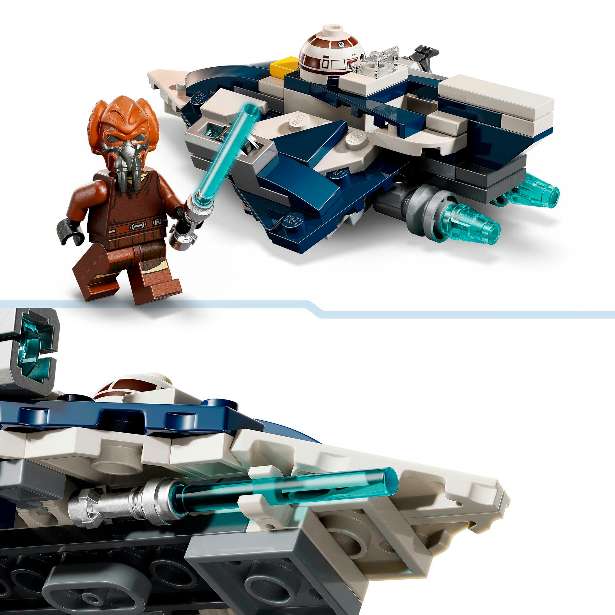 LEGO® Konstruktionsspielsteine »Plo Koons Jedi Starfighter Microfighter (75400), LEGO Star Wars™«, (89 St.), Made in Europe