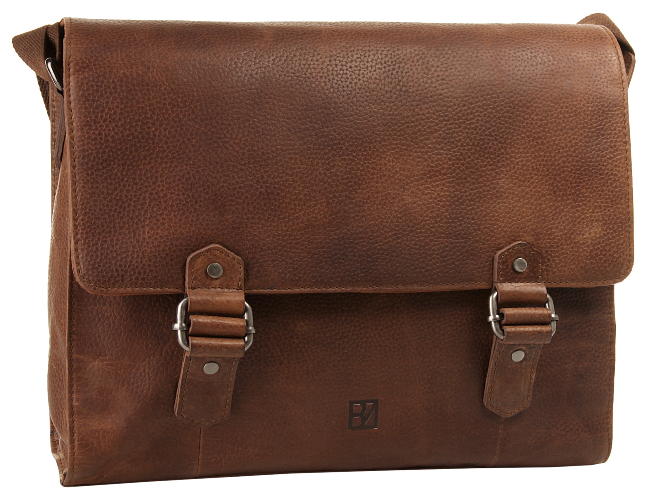 BODENSCHATZ Messenger Bag, echt Leder