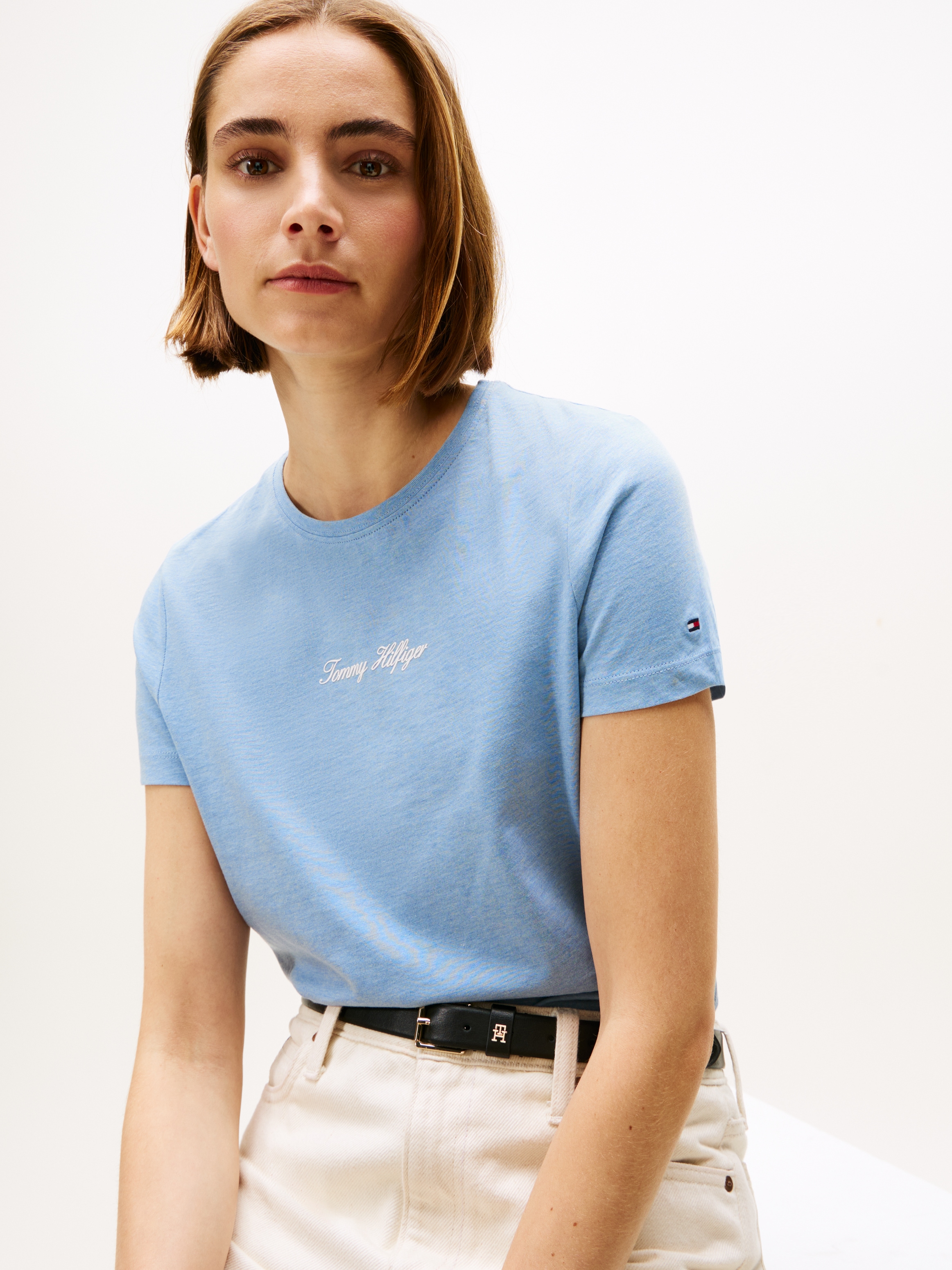 Tommy Hilfiger Kurzarmshirt »CLASSIC SCRIPT REG SS TEE«
