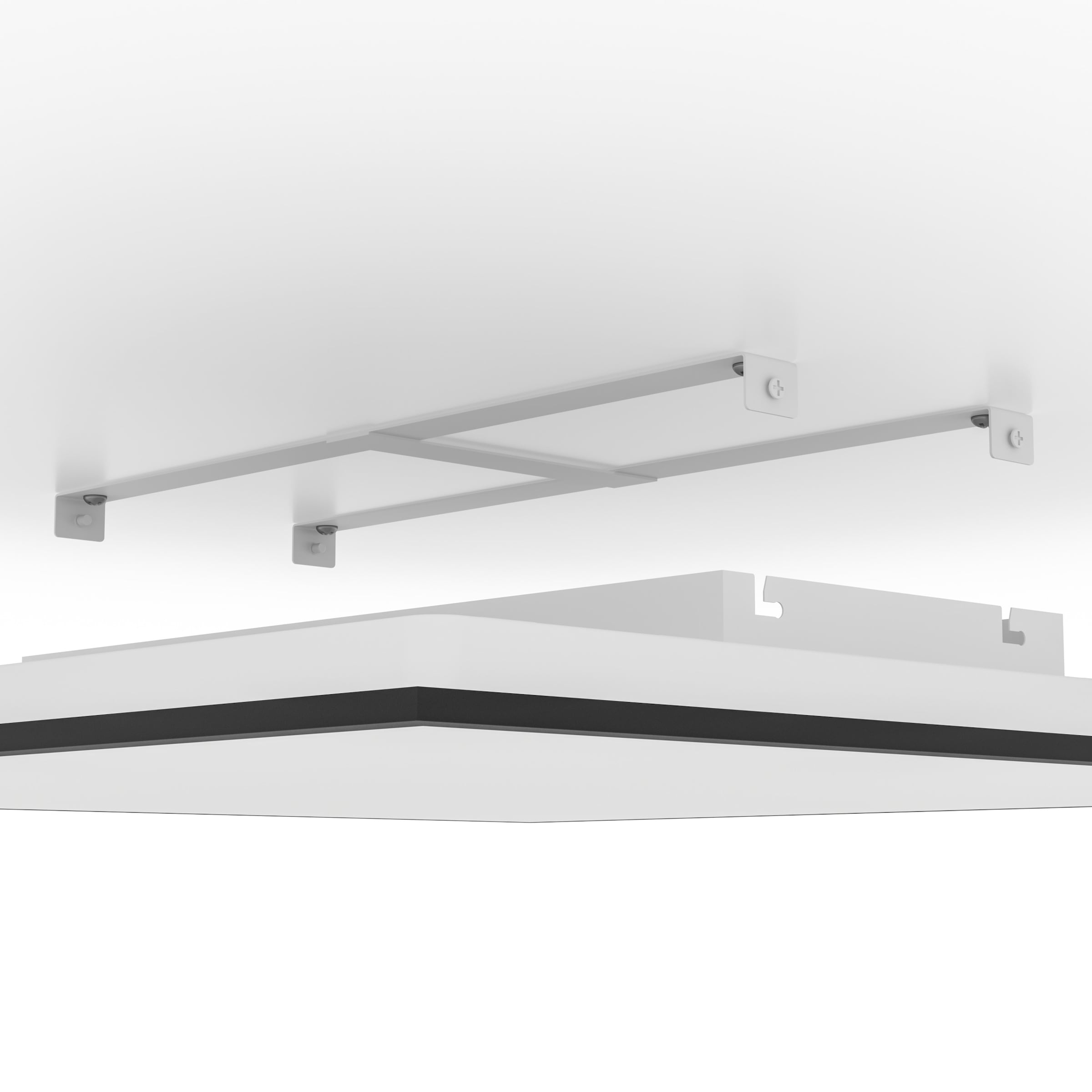 EGLO LED Deckenleuchte »MORADILLO-Z Deckenlampe - Stahl - LED - 33W - IP20« LED-Modul 1 Stk. Kaltweiß | Neutralweiß | RGB | Warmweiß Wohzimmerlampe, Esszimmerlampe, Schlafzimmer, L59,5 x B59,5 x H6,1 cm