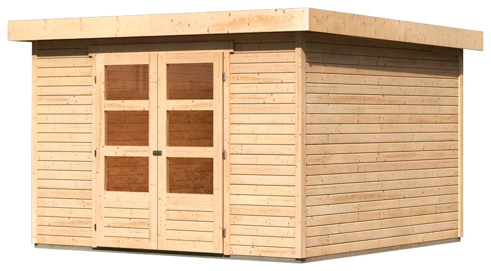 Karibu Gartenhaus »Arnis 6« naturbelassen oder terragrau