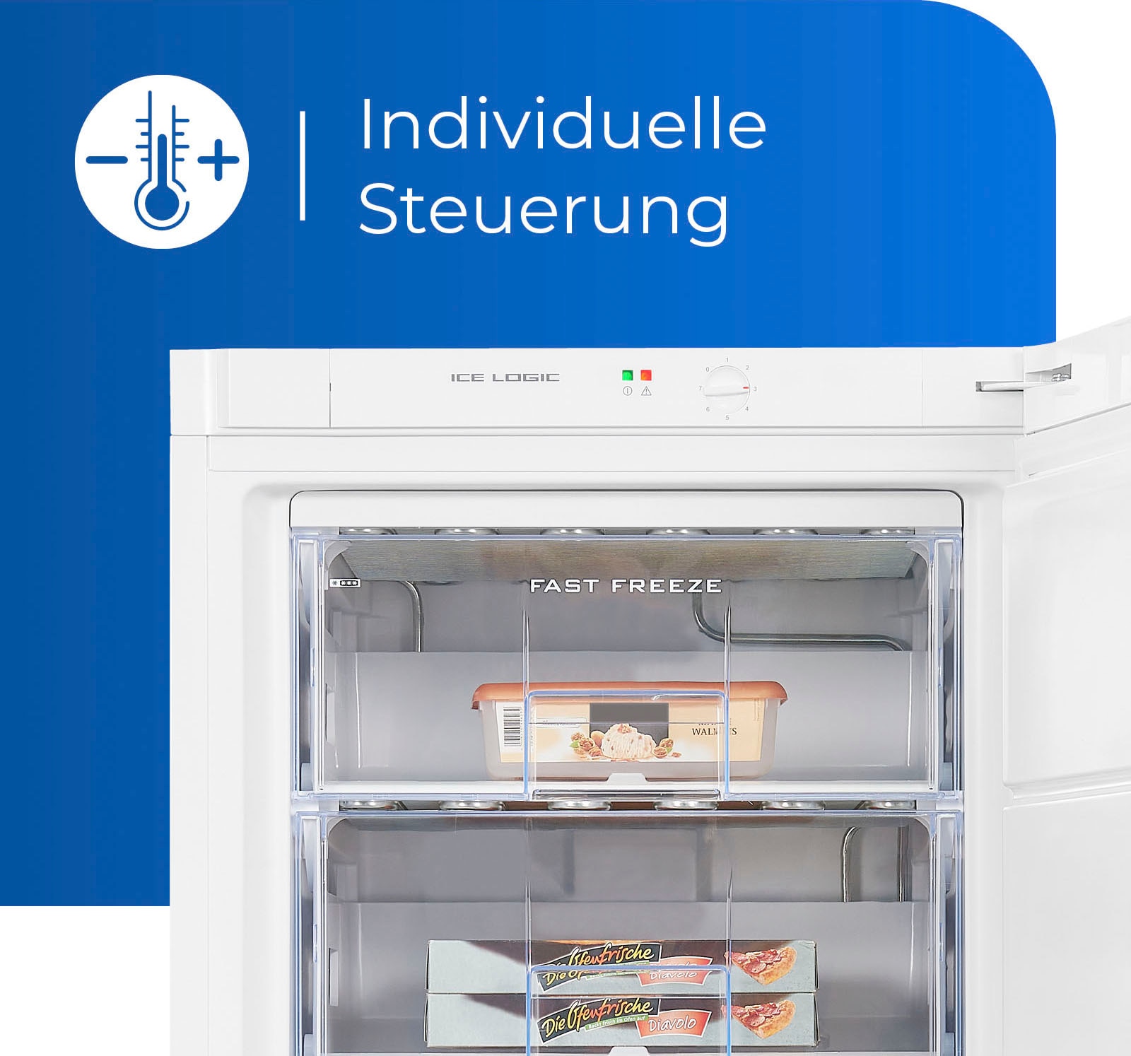 exquisit Gefrierschrank »GS22-H-280E weiss«, 145 cm hoch, 60 cm breit, 202 L Volumen, 4 Sterne Gefrieren