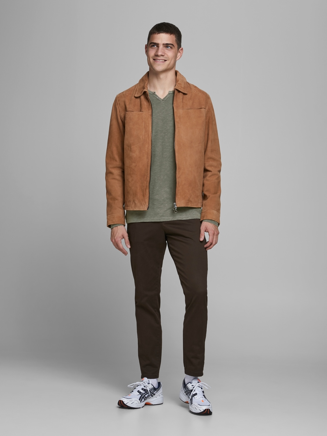 Jack & Jones Langarm-Poloshirt »JJESPLIT NECK TEE LS NOOS«