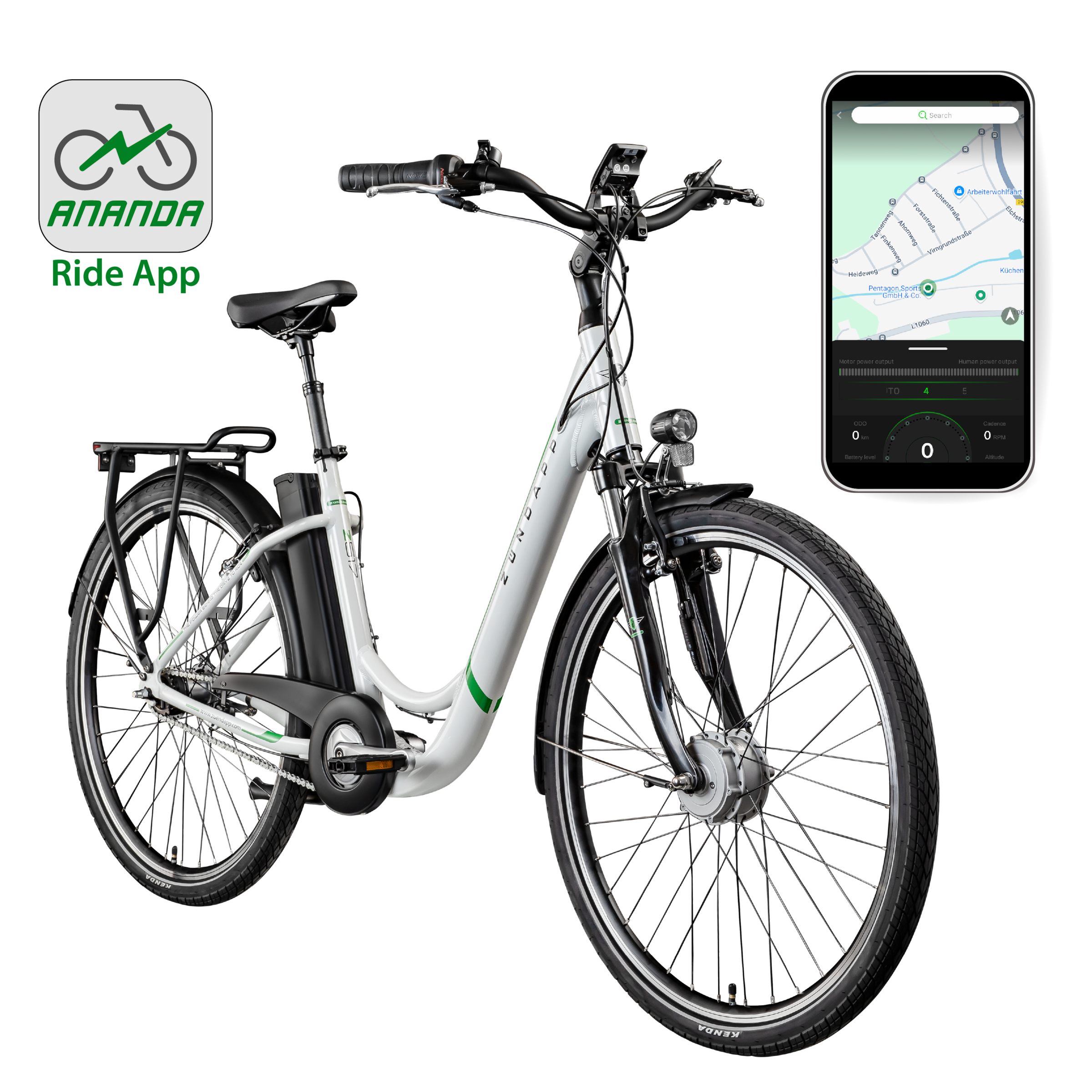 Zündapp »Z517« 7 Gang Shimano Nabenschaltung Frontmotor 250 W mit großem Frontkorb,  Pedelec, Elektrofahrrad für Damen u. Herren