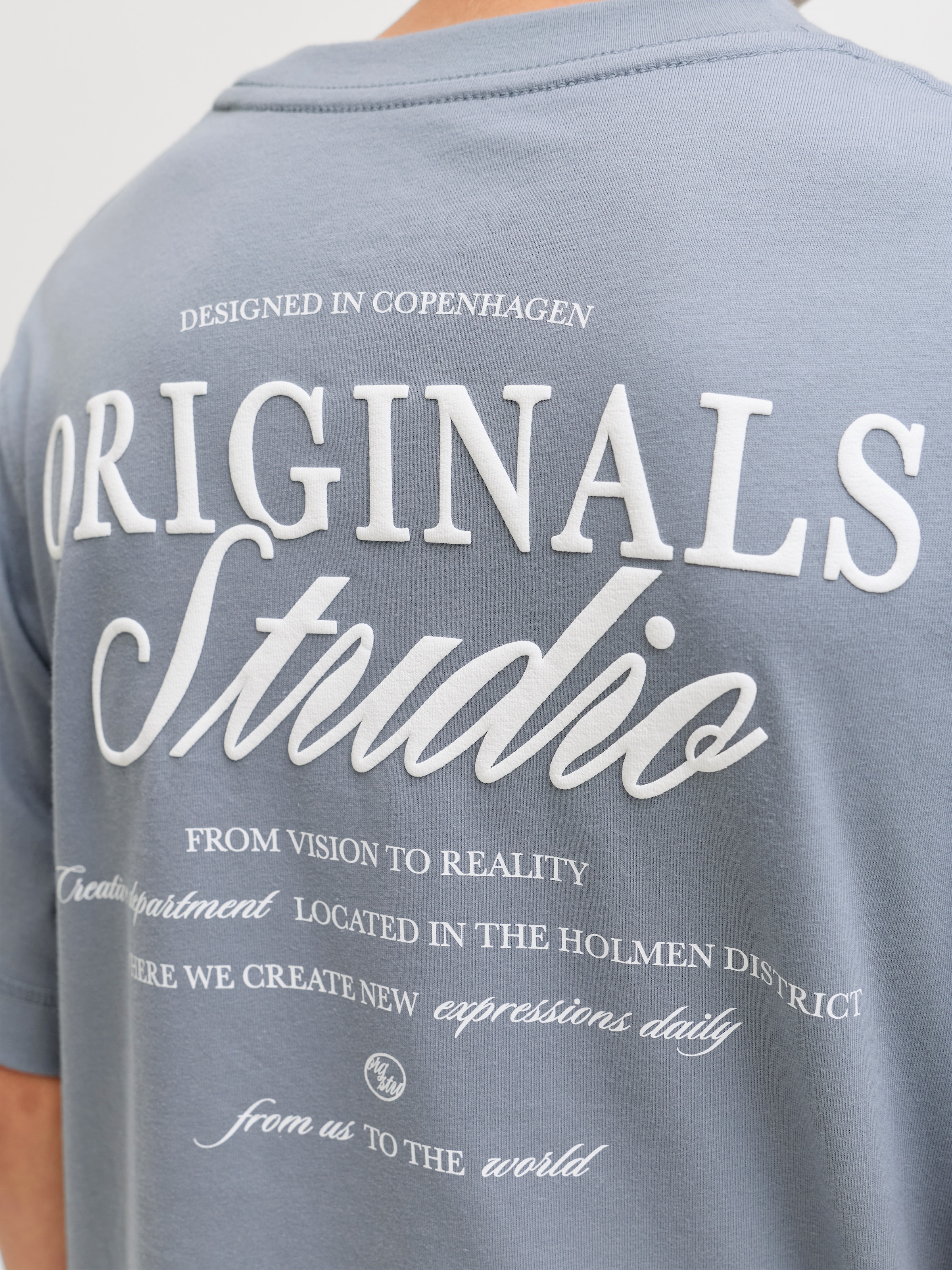 Jack & Jones Junior T-Shirt »JORNORREBRO TYPO TEE SS CREW NECK SN JNR«