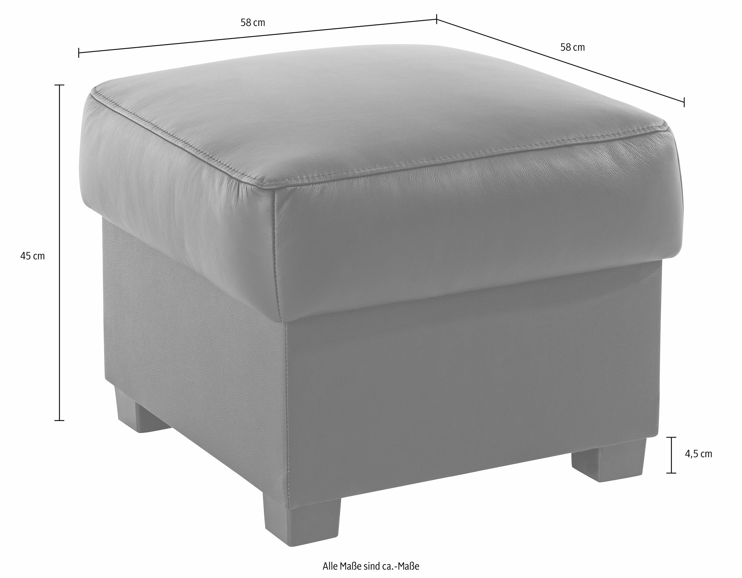sit&more Polsterhocker »Pisa« mit Stauraum