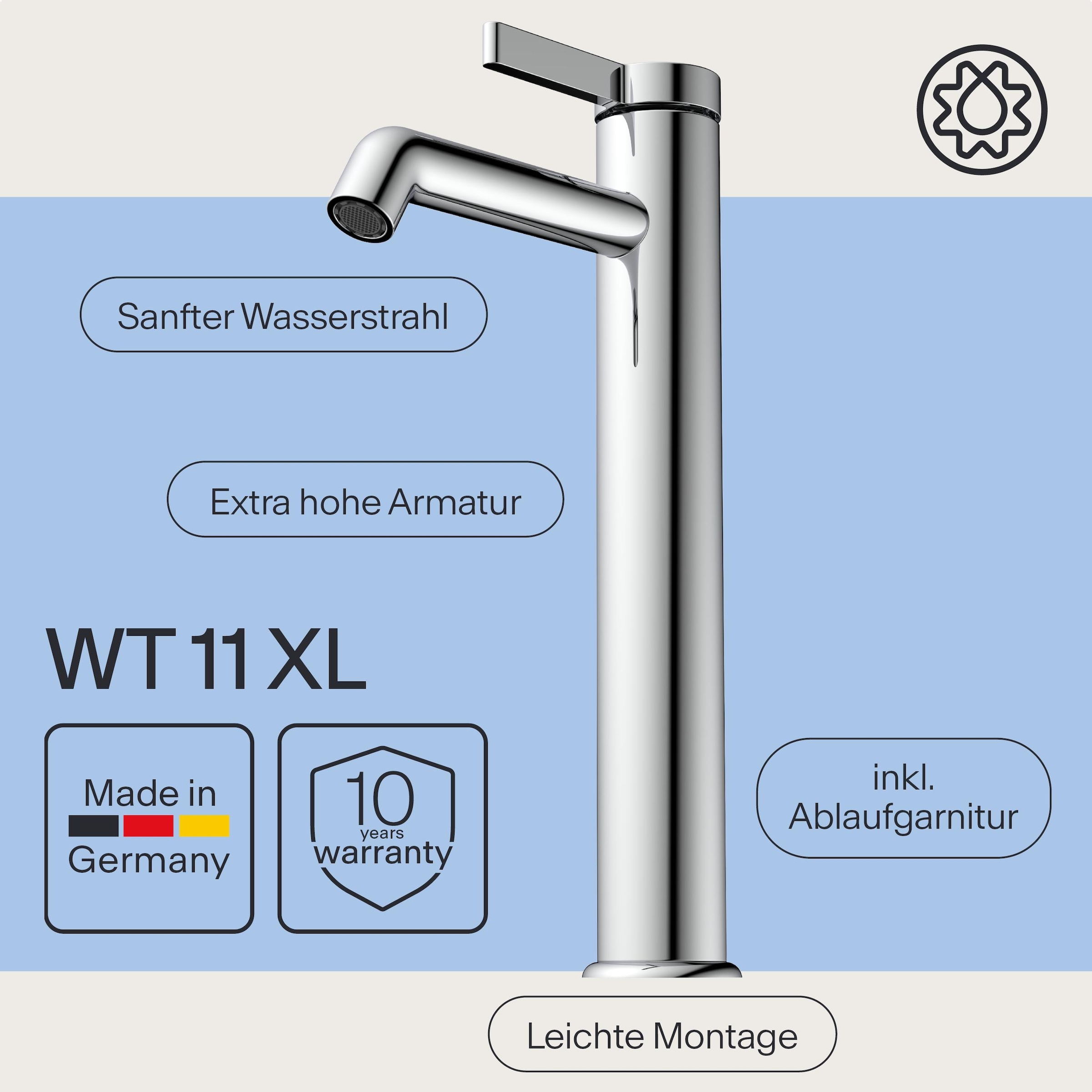 WASSERWERK Waschtischarmatur »WT 11« inkl. Popup, wassersparend