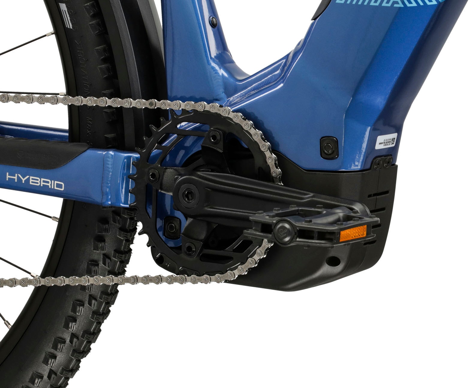 Kross »Influx Hybrid SUV 2.0 16,7Ah / 600 Wh 29 Zoll blau 9 Gänge 2026« 9 Gang Shimano CUES U4000 Schaltwerk Kettenschaltung Mittelmotor 250 W