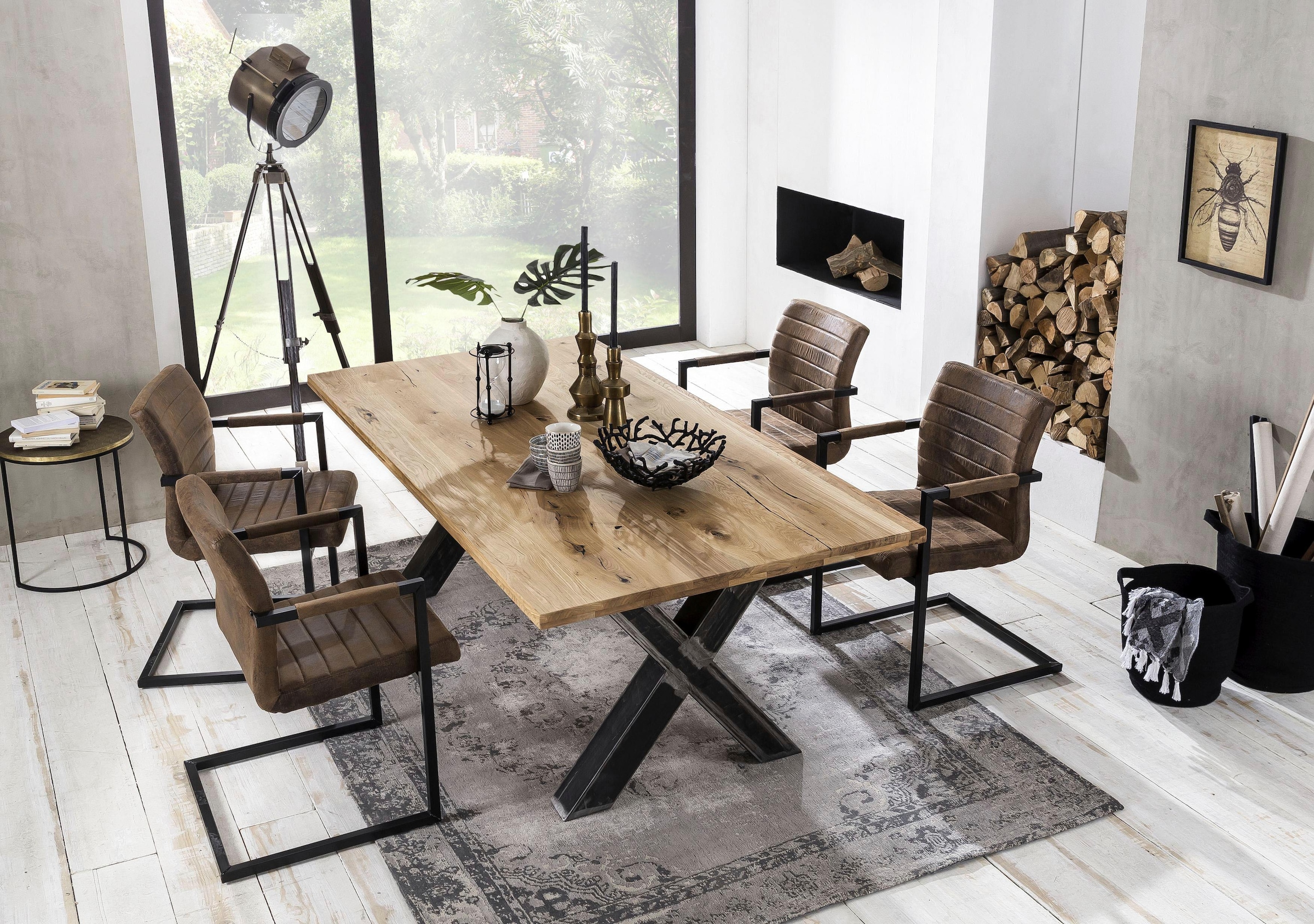 Esstisch natur SIT aus Platte mit OTTO »Tables«, Wildeiche bei