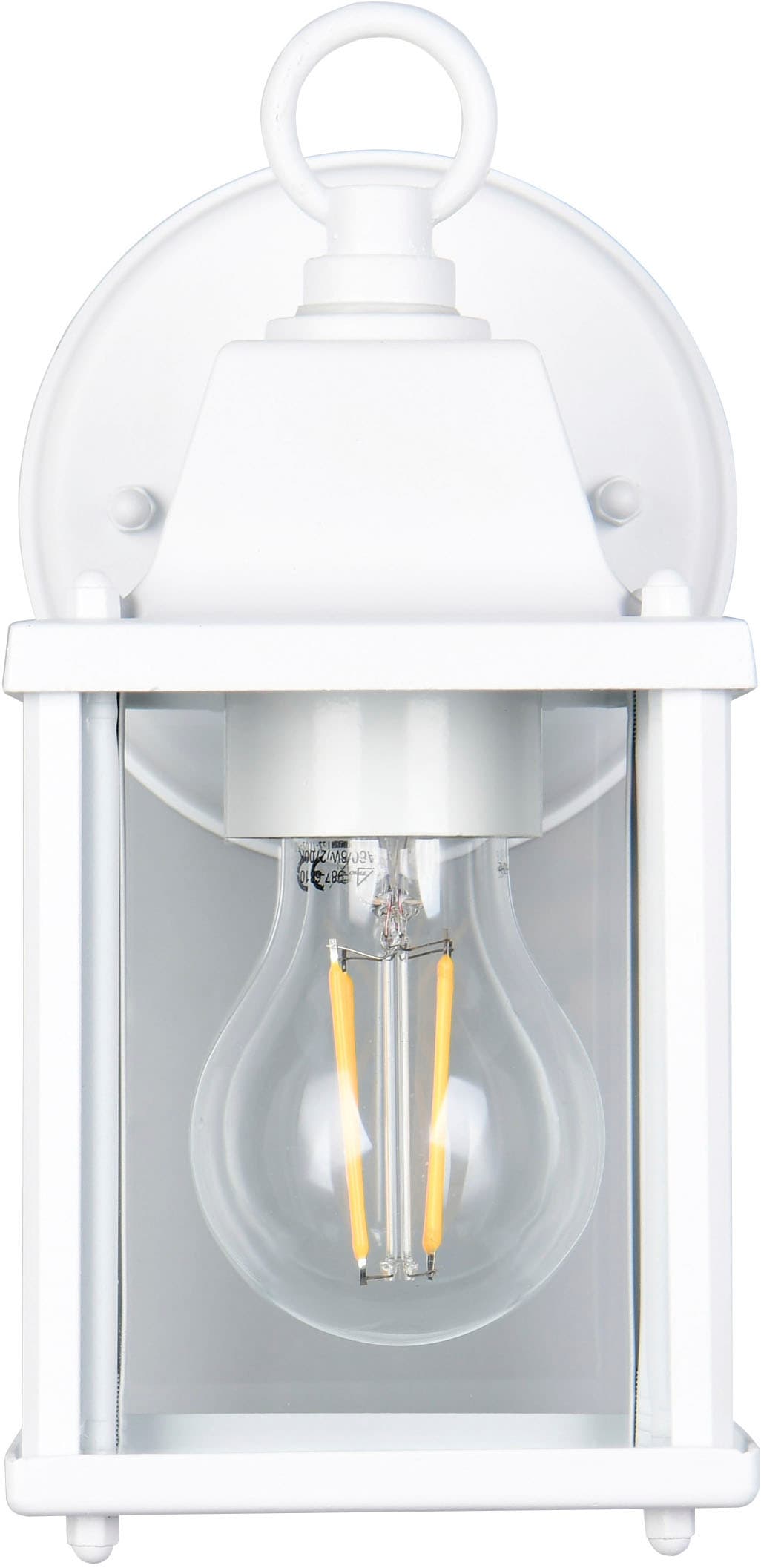 TRIO Leuchten Außen-Wandleuchte »MIRANDE, Hauswand Leuchte Laterne mit Glasschirm, exkl 1x E27 max 40W« E27 1 Stk. warmweiß - kaltweiß IP23, Outdoor Wandlampe für wechselbare Leuchtmittel Höhe 23cm