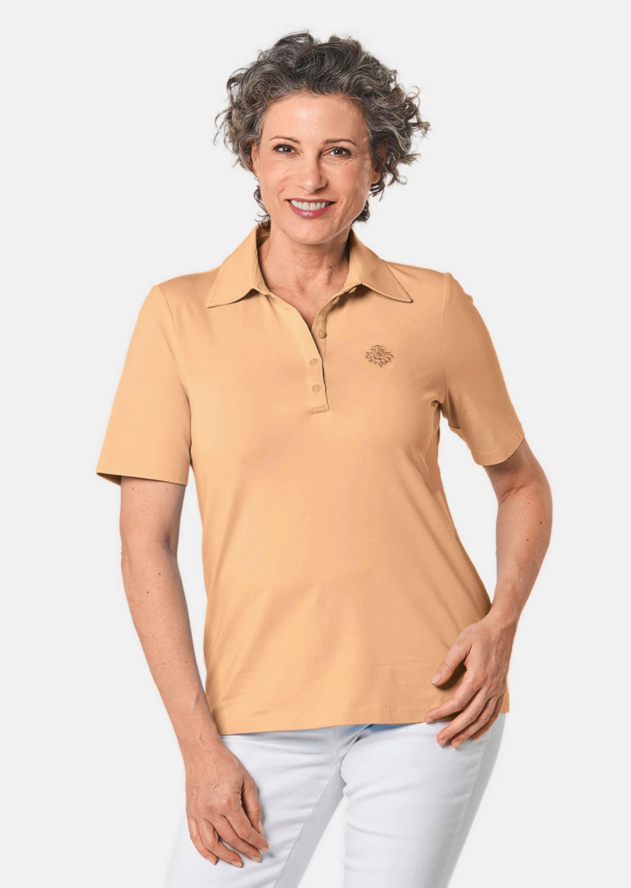 GOLDNER Poloshirt »Kurzgröße Stretchbequemes Poloshirt«