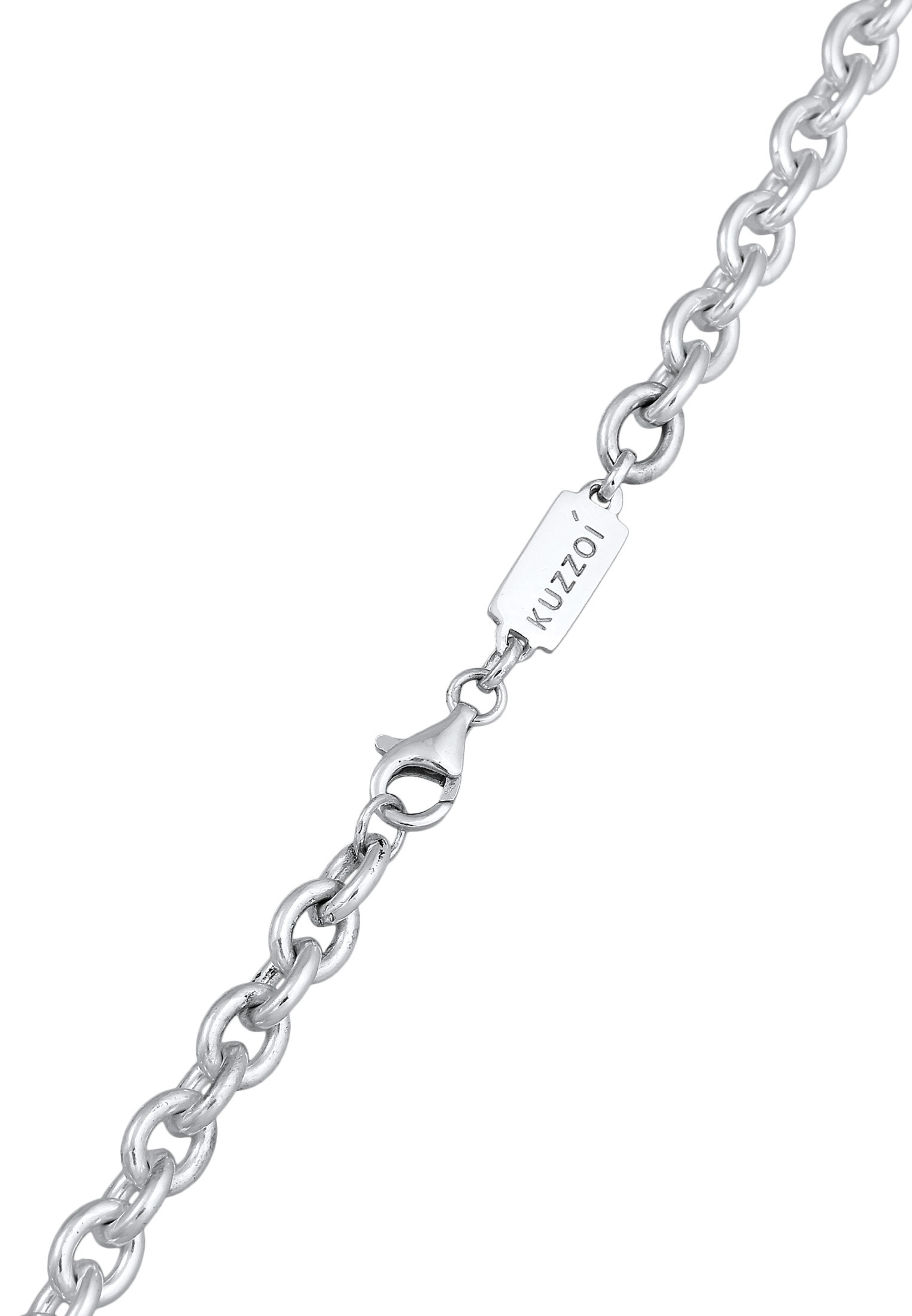 Kuzzoi Silberkette »Halskette Herren Rundanker Modern Elegant Unisex 925 Silber«