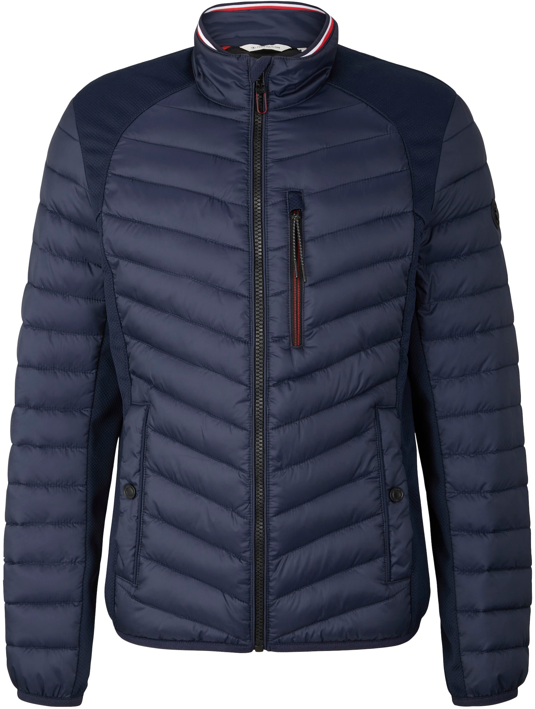 TOM TAILOR Steppjacke, hybrid - mit Softshell-Einsätzen seitlichen und an der Schulter