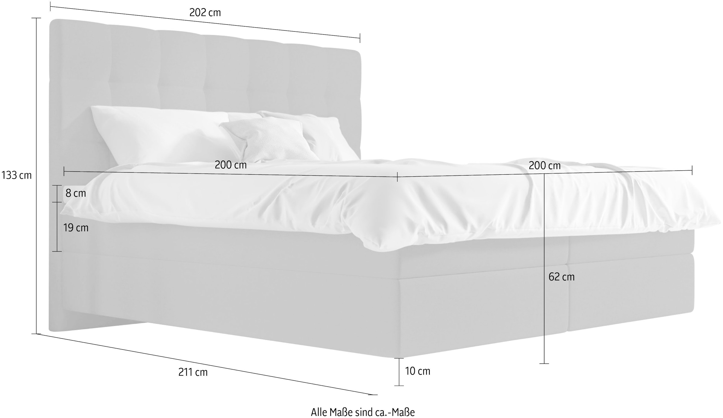 Schlaraffia Boxspringbett »Aida«, mit GELTEX® Next Topper und 7-Zonen-Tonnentaschen-Federkernmatratze