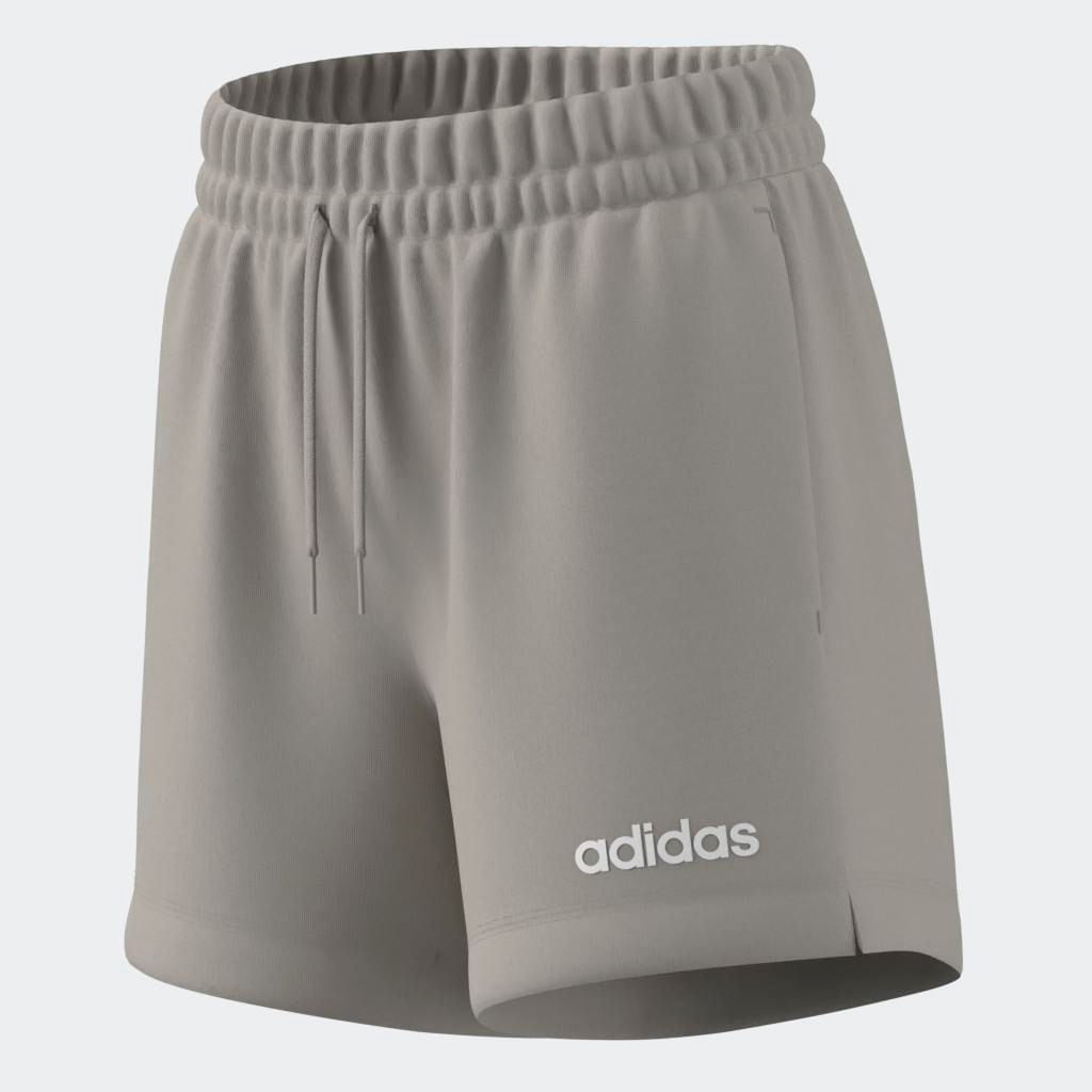 adidas Sportswear Shorts »W LIN FT SHO«, (1 tlg.), Mitelhoher Bund mit Kordelzug, aus weichem French Terry