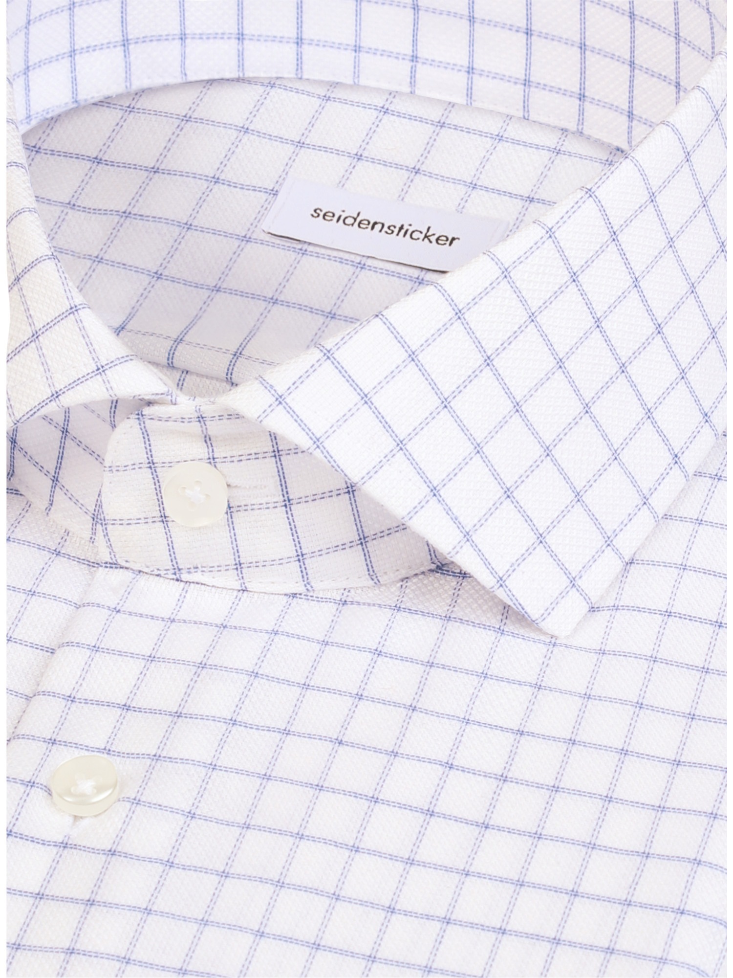 seidensticker Businesshemd »Schwarze Rose« Slim 1/1 Kentkragen Karo