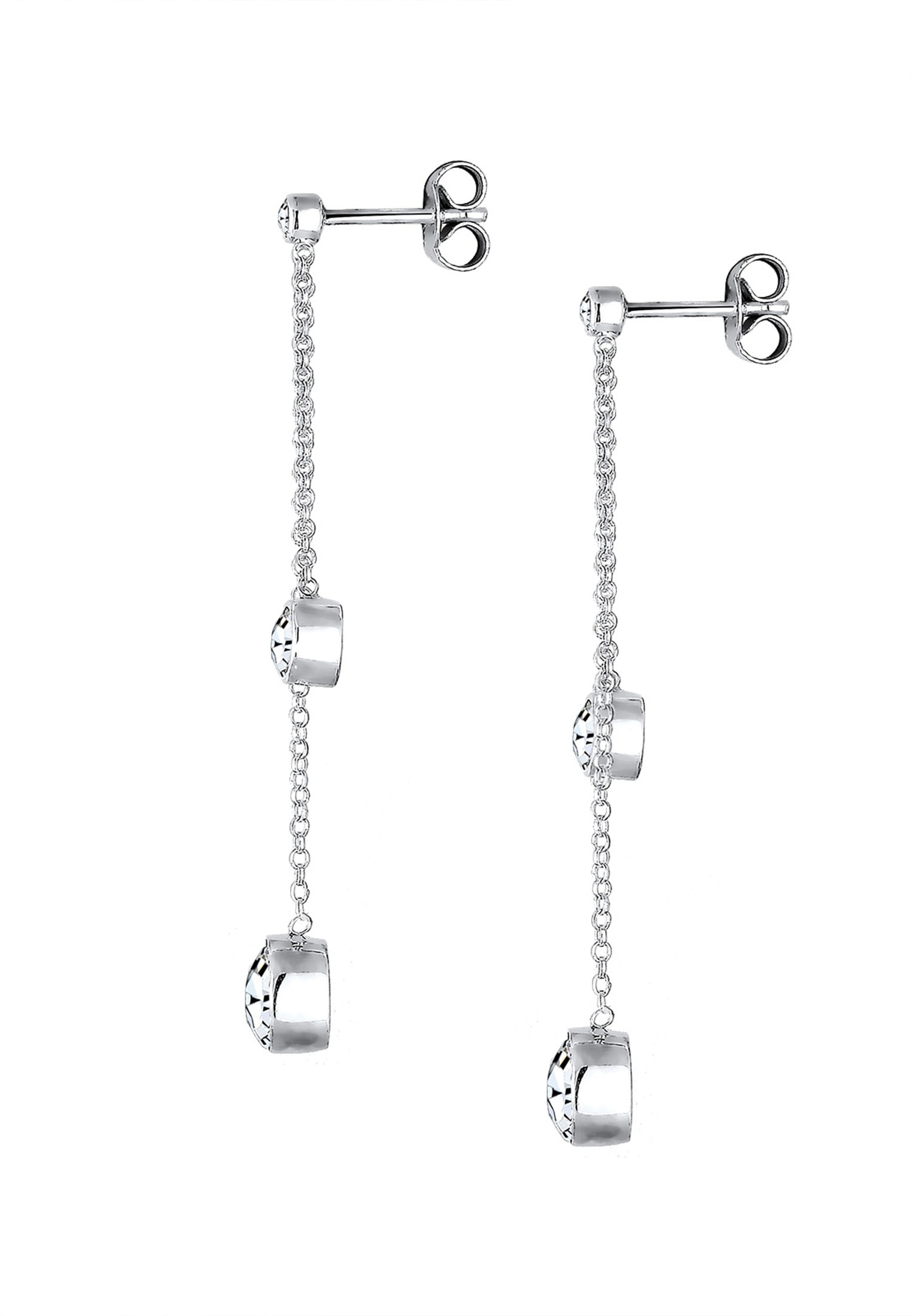 Elli Paar Ohrhänger »Ohrringe Kristalle Funkelnd Elegant 925 Silber«