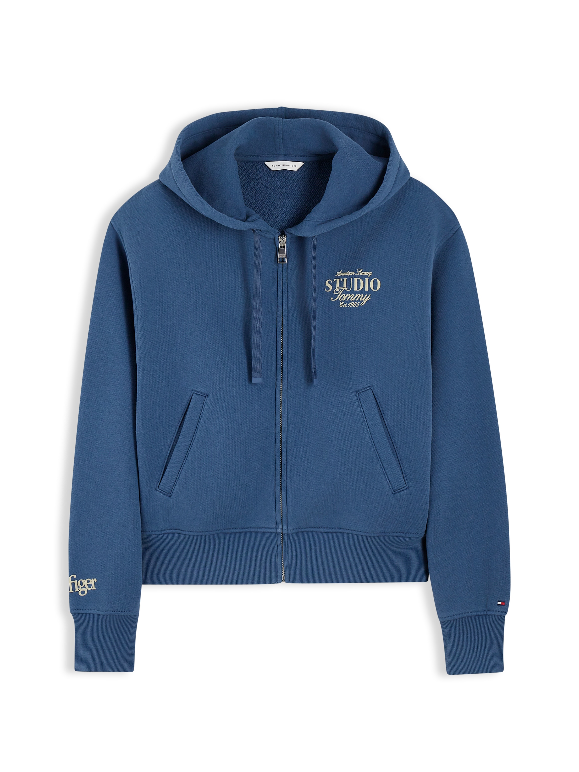Tommy Hilfiger Sweatjacke »STUDIO TOMMY ZIP-UP HOODIE SWT« Baumwolle