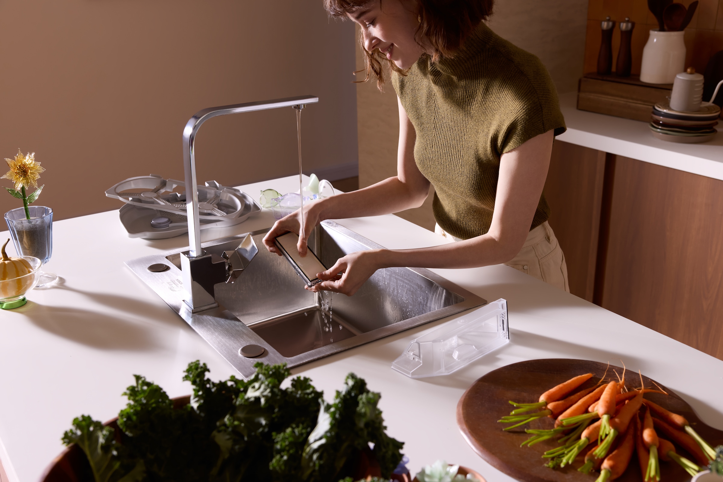 Roborock Saugroboter »Roborock Qrevo Edge 5V1 mit Wischfunktion, mehrstöckige Kartierung« intelligente Software, präzise Raumzuordnung, individ. Reinigungspläne