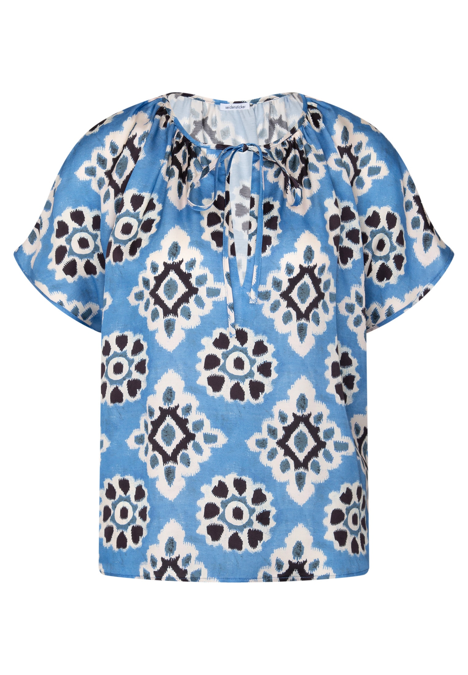 seidensticker Klassische Bluse Tunika Druck