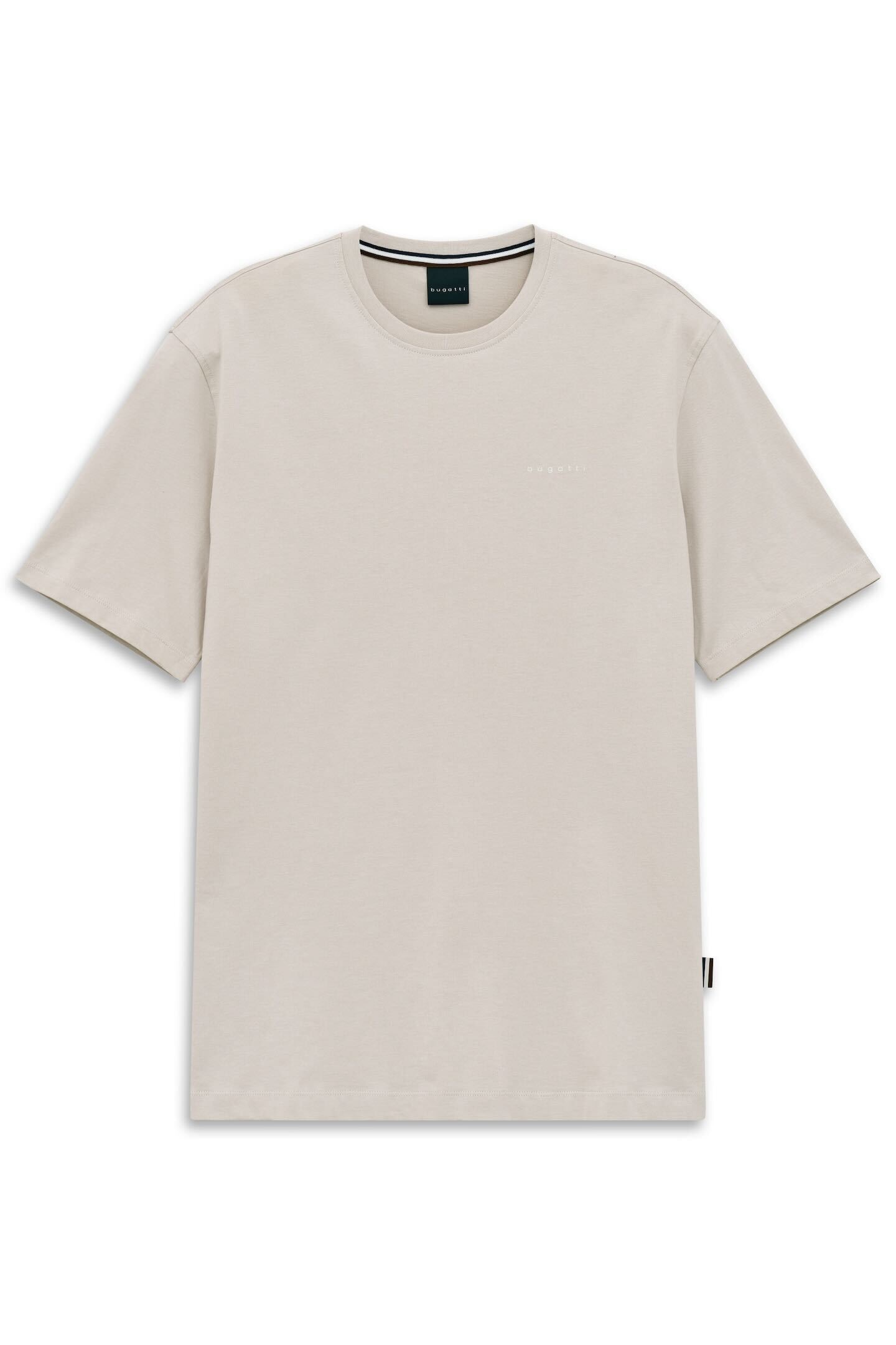 bugatti T-Shirt »Basic« aus Baumwolle Modern Fit Rundhals