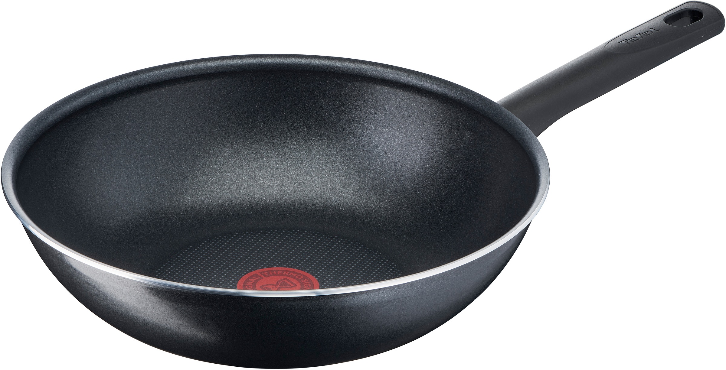 Tefal Wok »Day By Day On«, Aluminium, (1 tlg.), Ø 28 cm, Antihaft-Beschichtung, Thermo-Signal-Technologie, geeignet für Gas-, Elektro- und Keramikherde, Aluminium