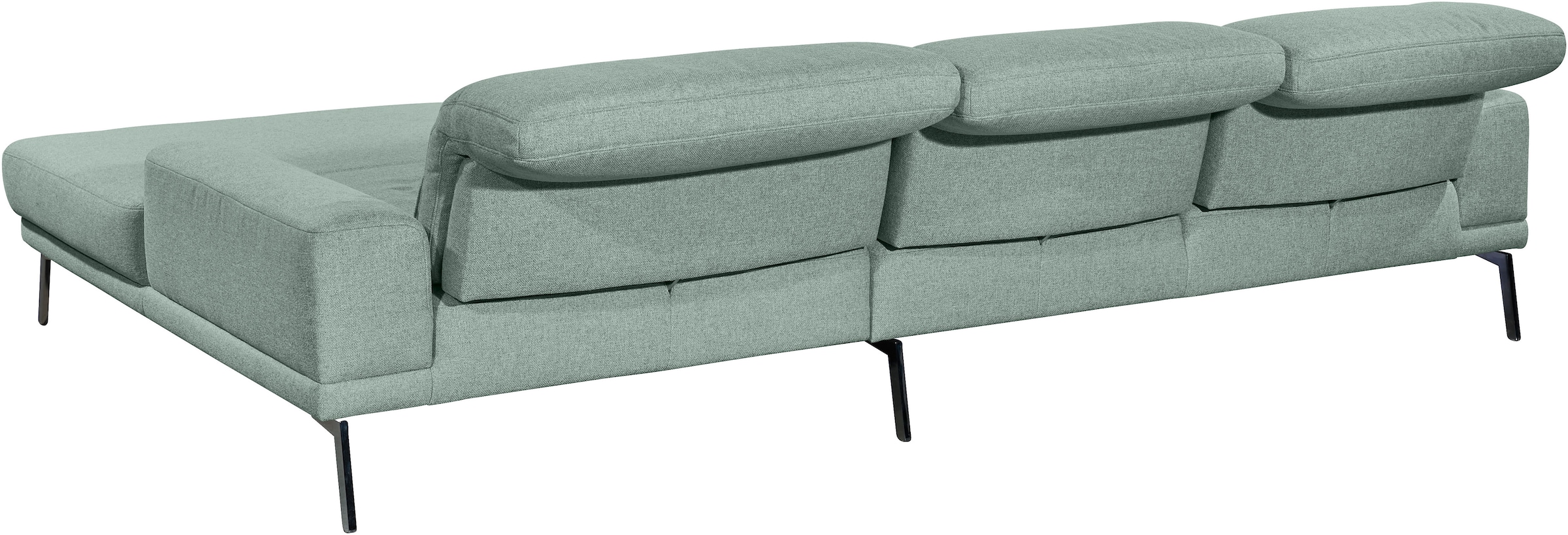 Musterring Ecksofa »MR 4580« mit Kopf- und Sitztiefenverstellung, Metallfuß chrom, 288 x 193/220cm