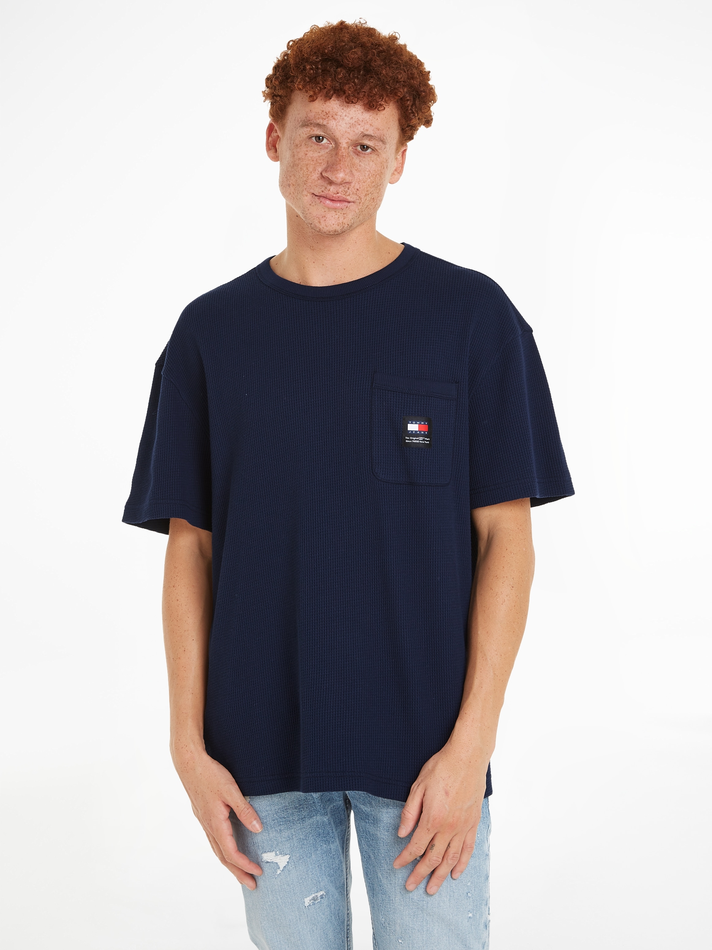 Tommy Jeans T-Shirt »TJM REG WAFFLE POCKET TEE«, mit Brusttasche