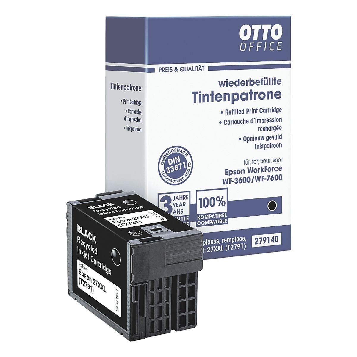 Otto Office Tintenpatrone ersetzt Epson schwarz