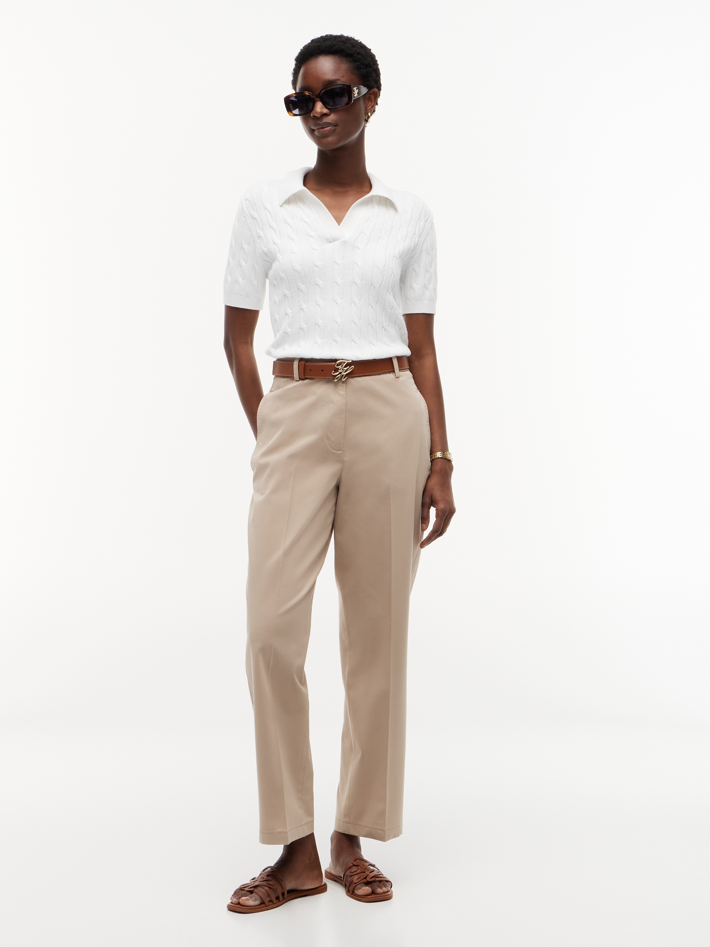 Tommy Hilfiger Chinohose »COTTON SLIM STRAIGHT CHINO«  Baumwollmischung, straight fit