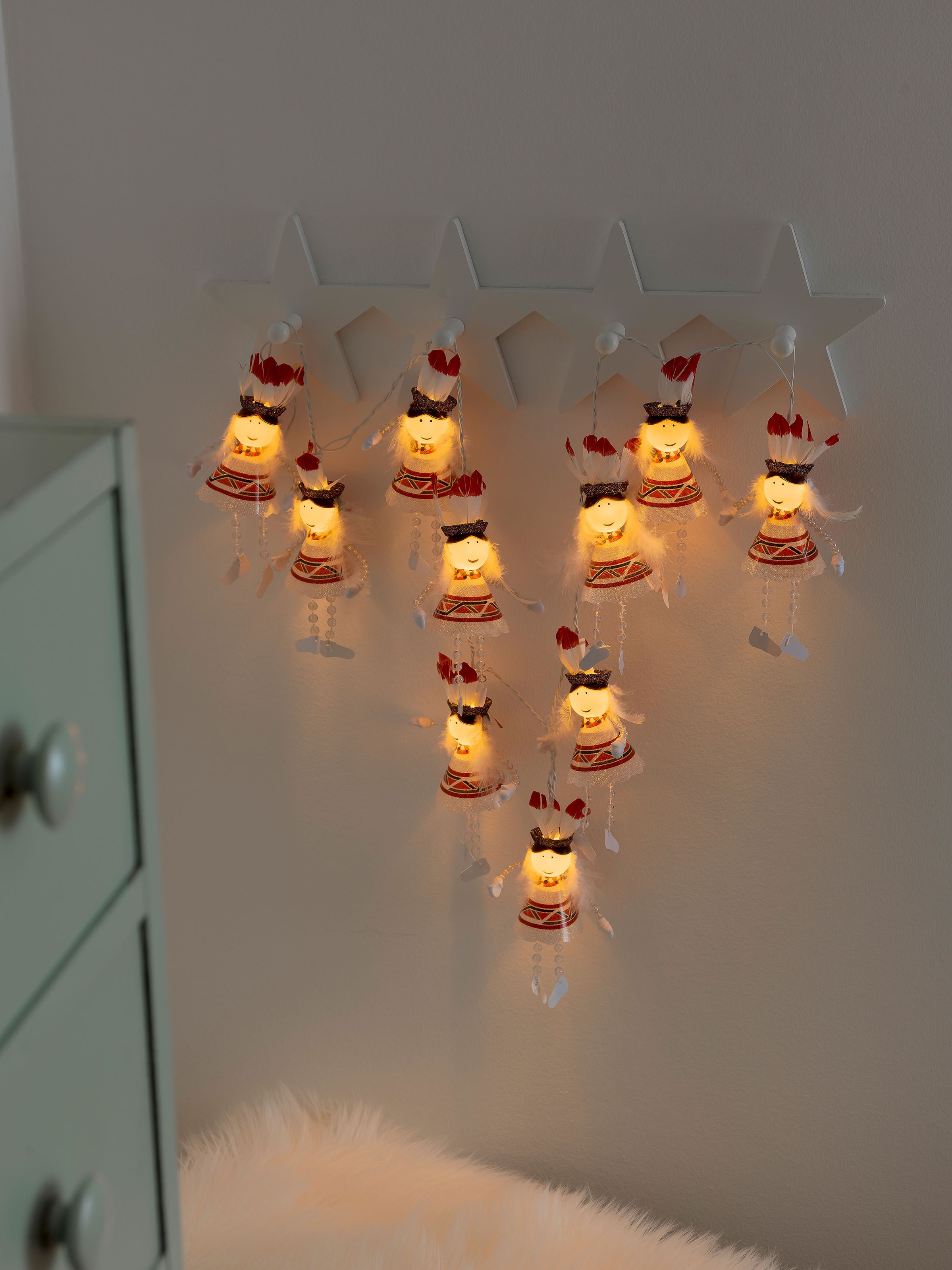 KONSTSMIDE LED-Lichterkette, 10 St.-flammig, LED Dekolichterkette, mit  An/Aus-Schalter, 10 warm weiße Dioden online bei OTTO | Lichterketten