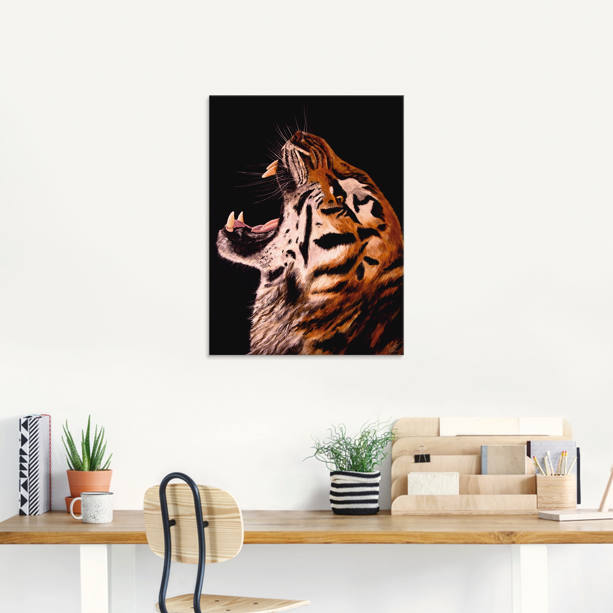 Artland Glasbild »Tiger«, Wildtiere, (1 St.), in verschiedenen Größen