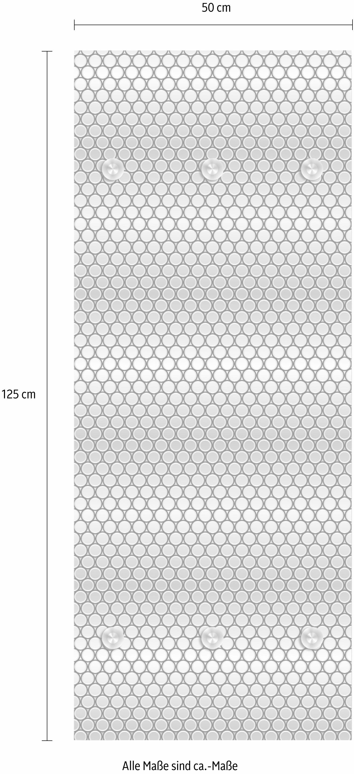 queence Garderobenleiste »Punkte«, mit 6 Haken, 50 x 120 cm