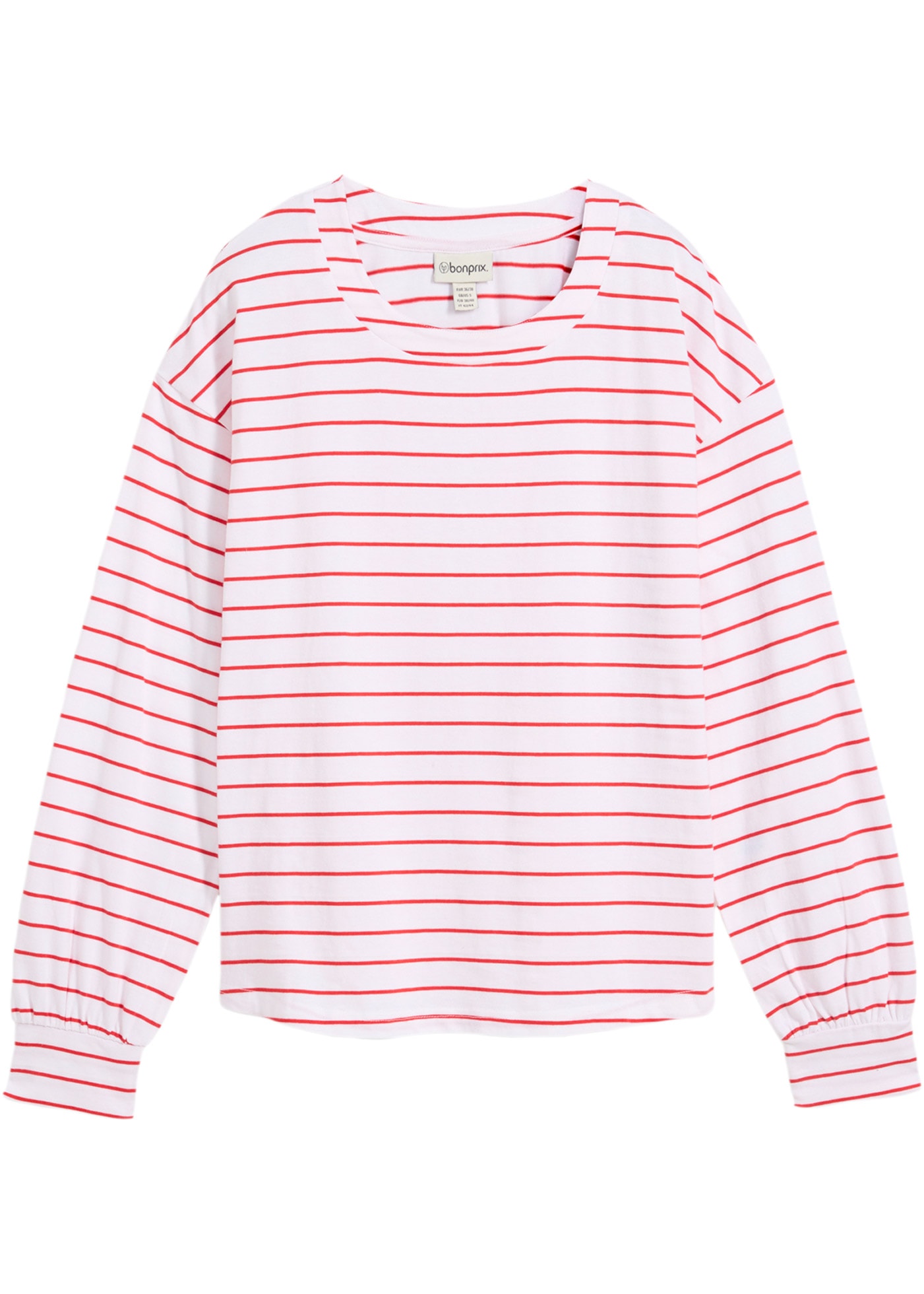 bonprix Langarmshirt lockere Passform mit überschnittenen Schultern, mit Ballon-Ärmeln