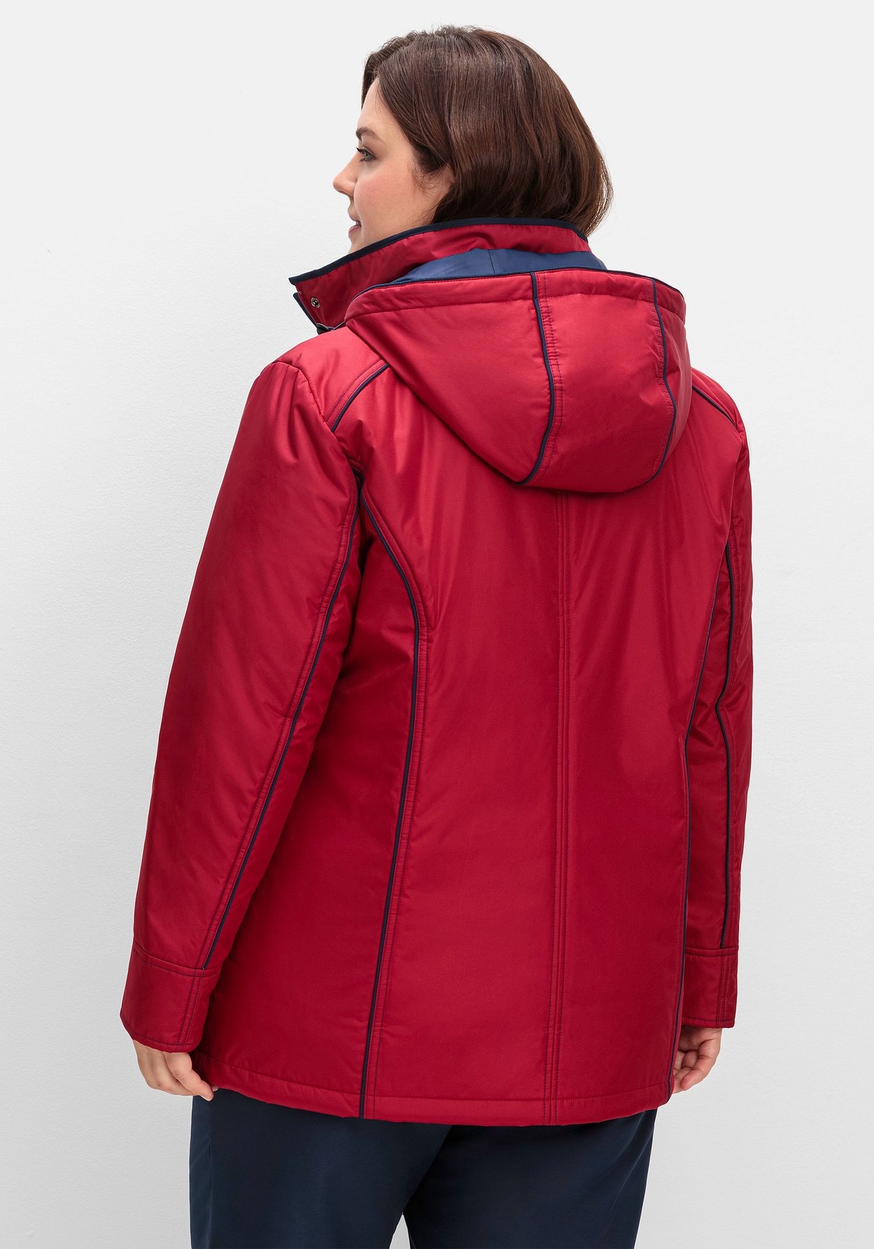 Sheego Outdoorjacke »Funktionsjacke wärmend, wind- und wasserabweisend«, mit Kapuze, wärmend, wind- und wasserabweisend