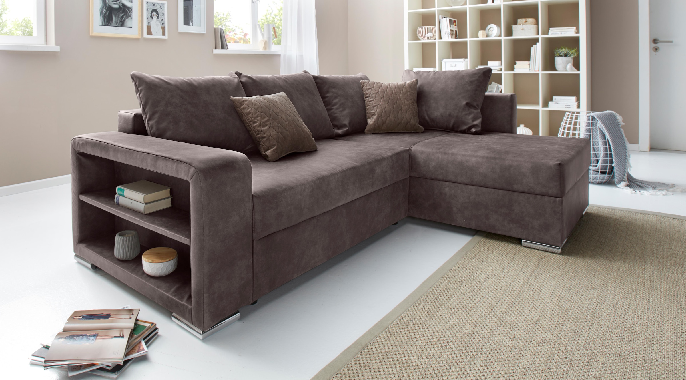 COLLECTION AB Ecksofa Bettkasten kaufen Bettfunktion »John«, bei OTTO und inklusive