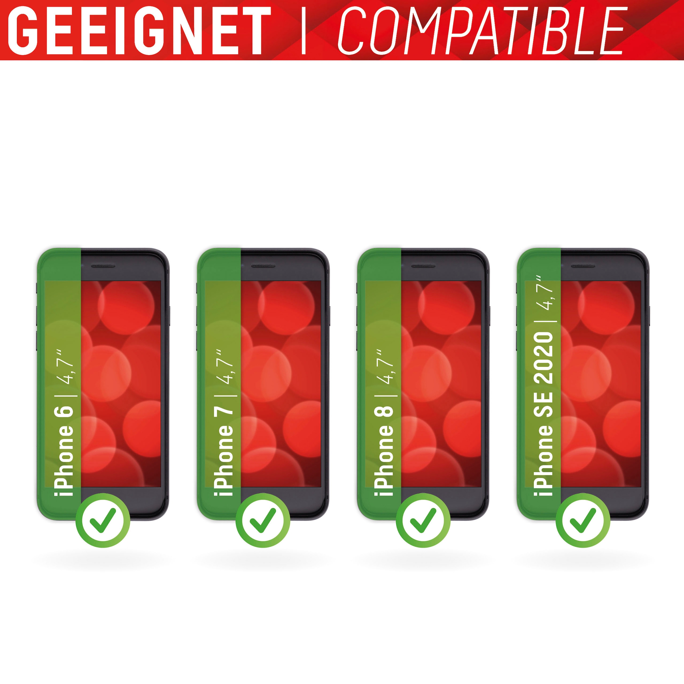 Displex Displayschutzglas »DISPLEX Real Glass Panzerglas für Apple iPhone 6/7/8/SE(2020) (4,7")«, für Apple iPhone 6-Apple iPhone 7-Apple iPhone 8-Apple iPhone SE 2020